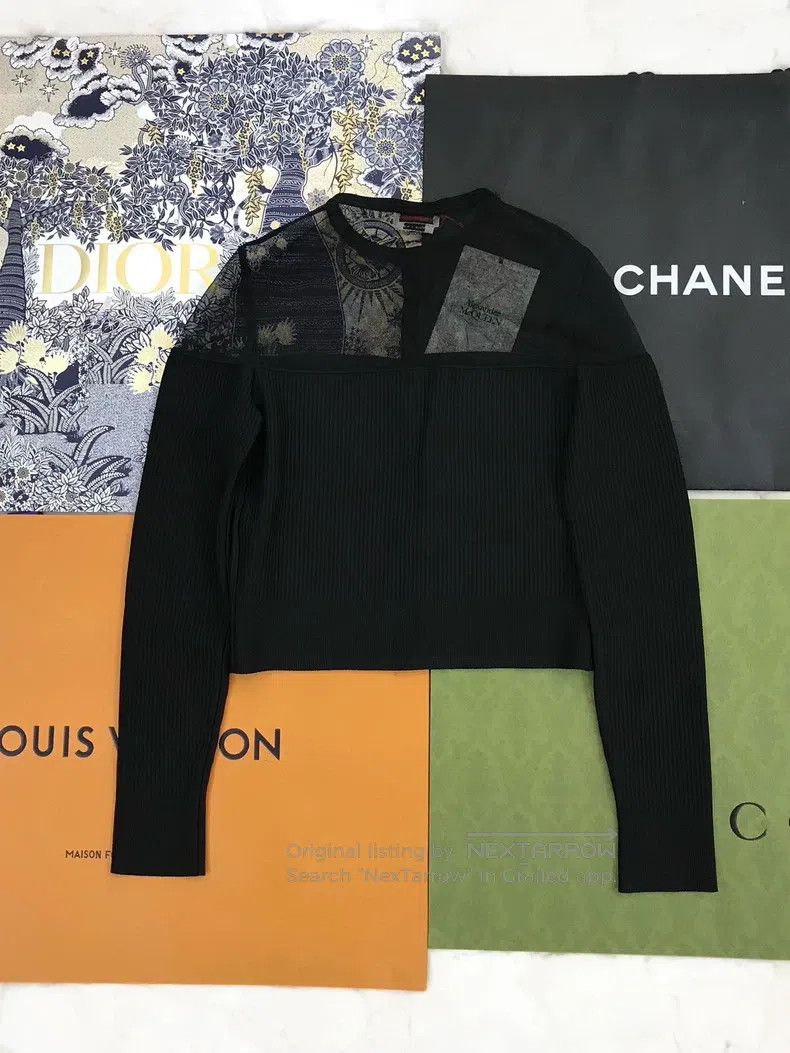 Alexander McQueen Alexander Mcqueen Mesh knitted cardigan jacket Size S / US 4 / IT 40 - 2 Thumbnail