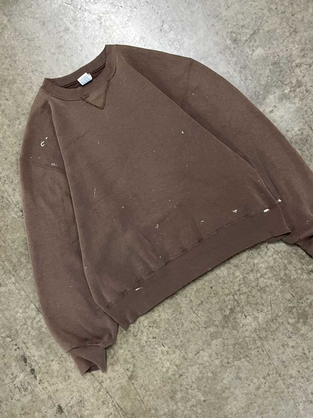 Russell Athletic Russell athletic boxy fit thrashed earth tone blank faded Size US L / EU 52-54 / 3 - 4 Thumbnail