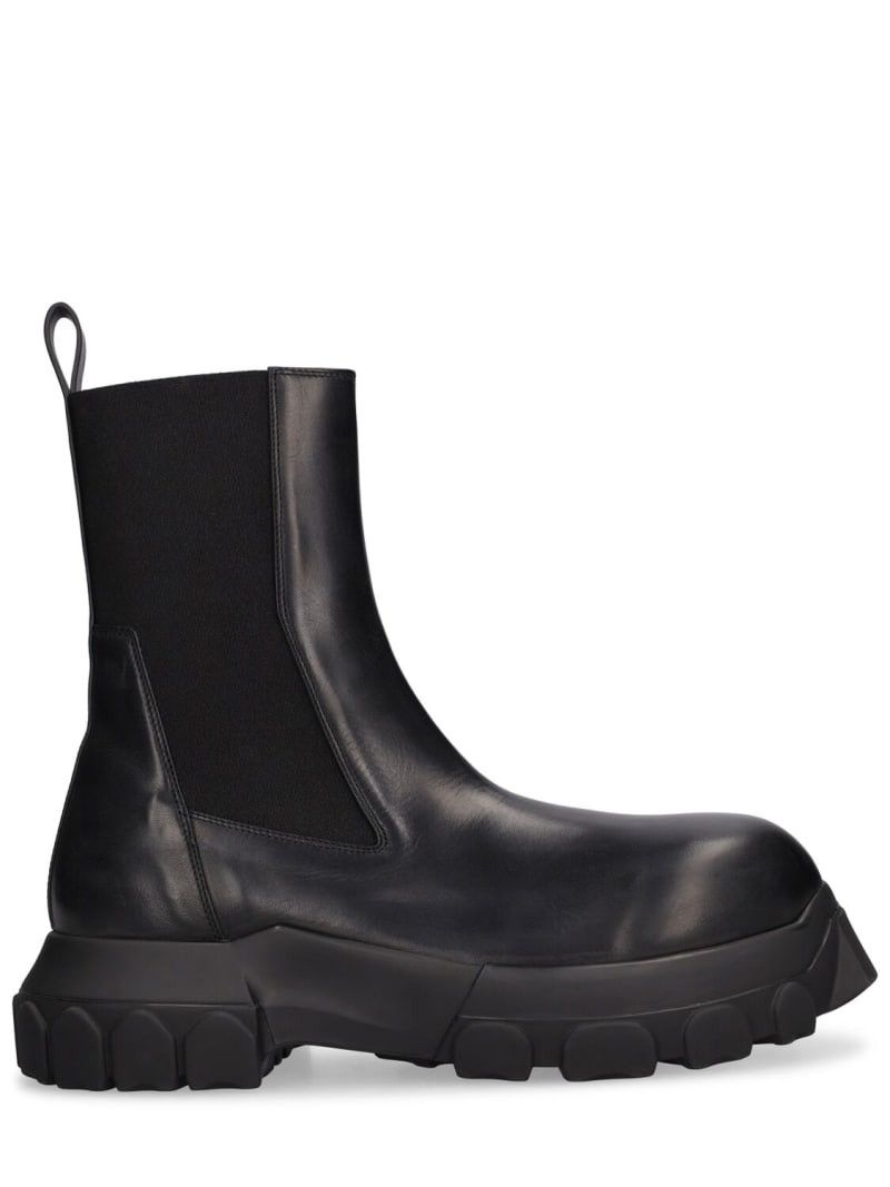 Rick Owens New in Box Beatle Bozo Tractor Chelsea Leather Boots 41 