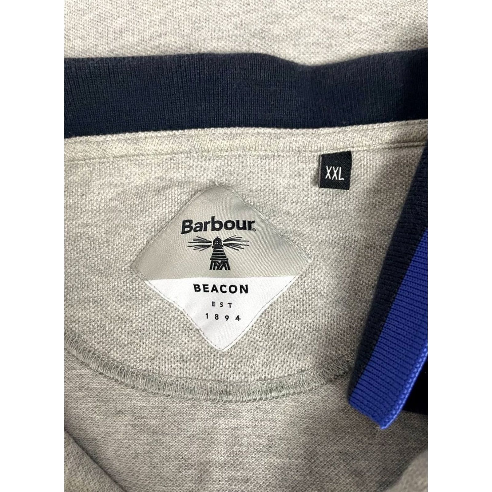 Barbour Barbour Beacon EST 1894 Mens Polo Shirt Golf Short Sleeve 2XL Gray Regular Fit Size US XXL / EU 58 / 5 - 3 Thumbnail