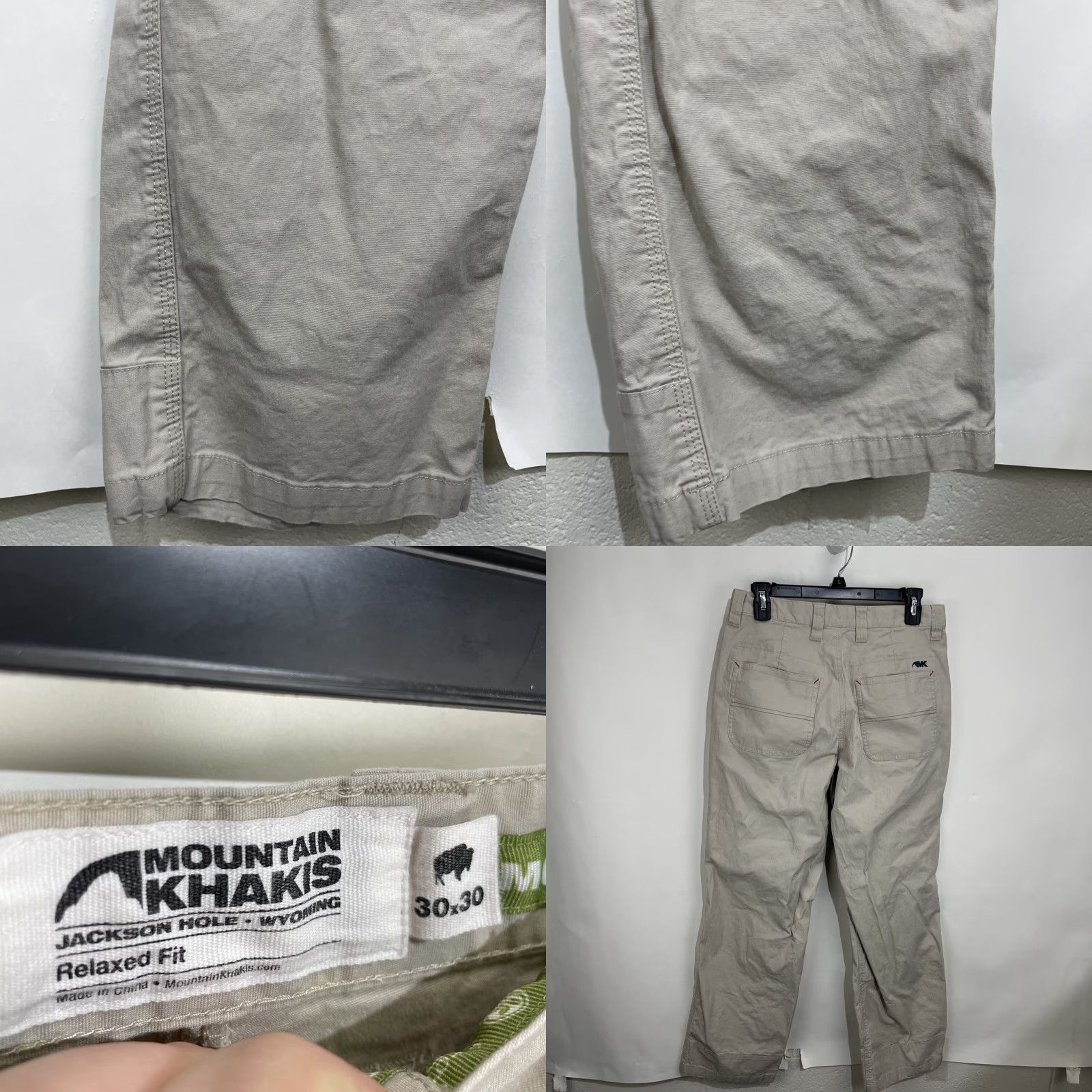 Mountain Khakis Mountain Khakis Pants Mens 30x30 Beige Relaxed Fit Chino Outdoors Hiking Comfort Season Breathable Logo 100% Cotton Size US 30 / EU 46 - 8 Thumbnail