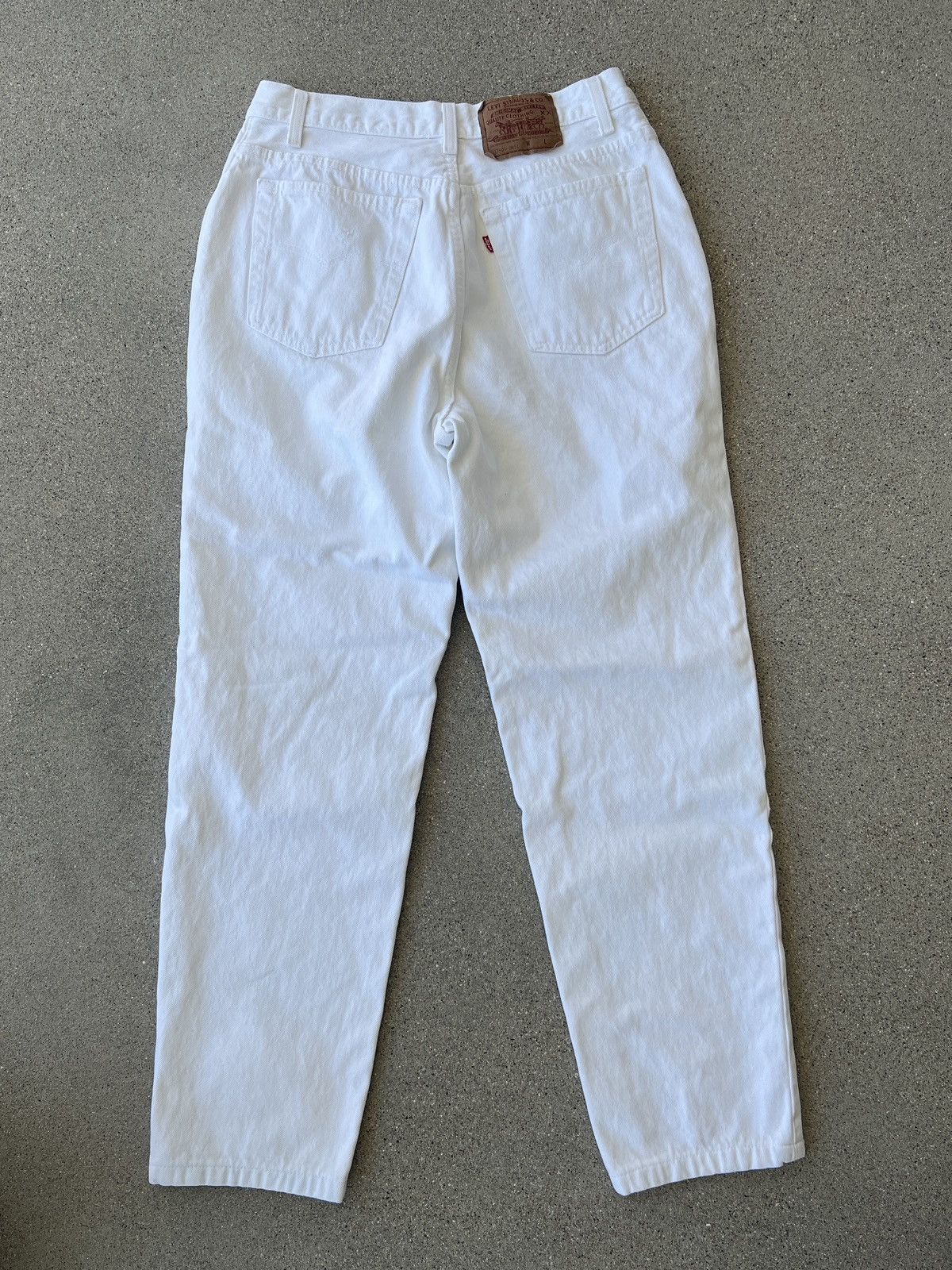Levi's 1998 White Levis Denim Women Regular Fit Jeans Size 16M Size 38" / US 16 / IT 52 - 2 Thumbnail
