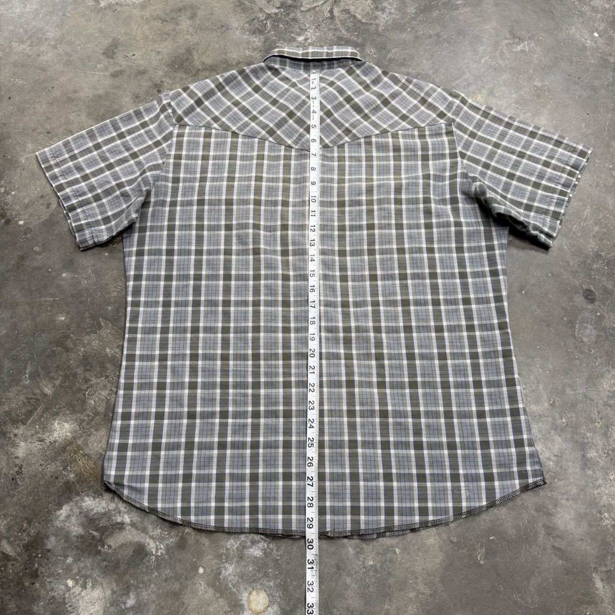 Wrangler Vintage Wrangler Brushpopper Pearl Snap Plaid Shirt Size US L / EU 52-54 / 3 - 8 Thumbnail