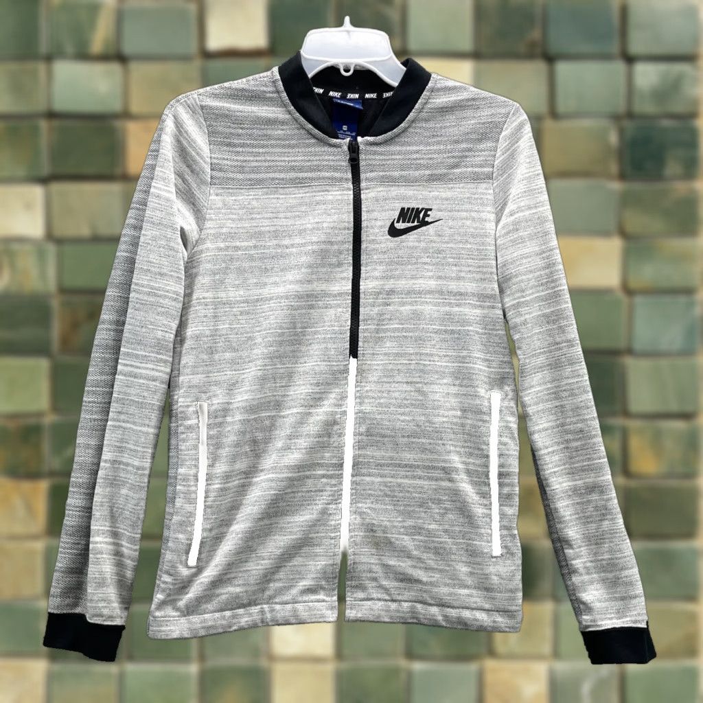 Nike Sportswear Advance 15 Bomber Jacket Men's XS Retro 90s Athleisure Tech Sweatshirt Jacket