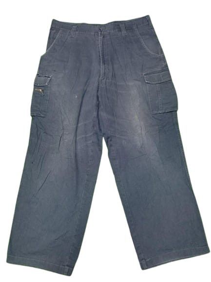 Japanese Brand × Vintage FWORK BAGGY CARGO TACTICAL PANTS FADED Size US 35 - 3 Thumbnail