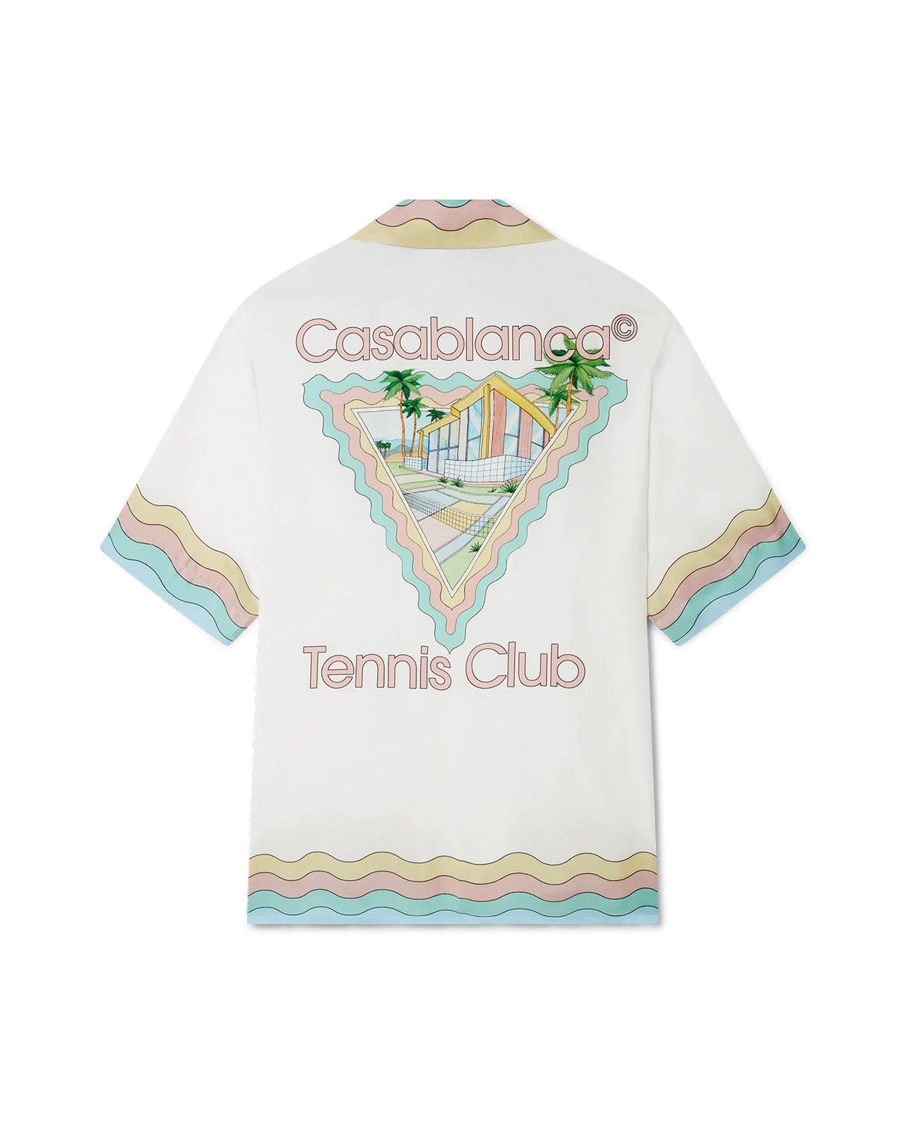 Casablanca o1mle0326 Cuban Collar Short Sleeve Shirt Maison De Reve Size US M / EU 48-50 / 2 - 2 Thumbnail