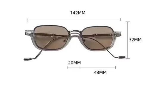Designer × Electric Visual Vintage square frame sunglasses Size ONE SIZE - 4 Thumbnail