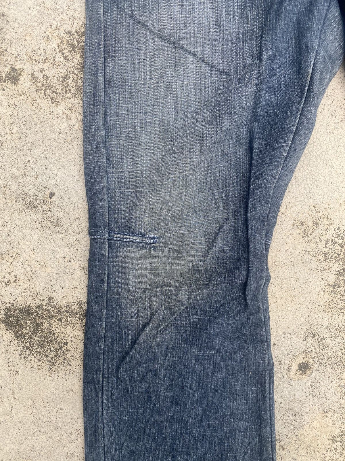 If Six Was Nine × Le Grande Bleu (L.G.B.) × Marithe + Francois Girbaud Flare Jeans Marithe Francois Girbaud Faded Denim Jeans Size US 34 / EU 50 - 10 Thumbnail