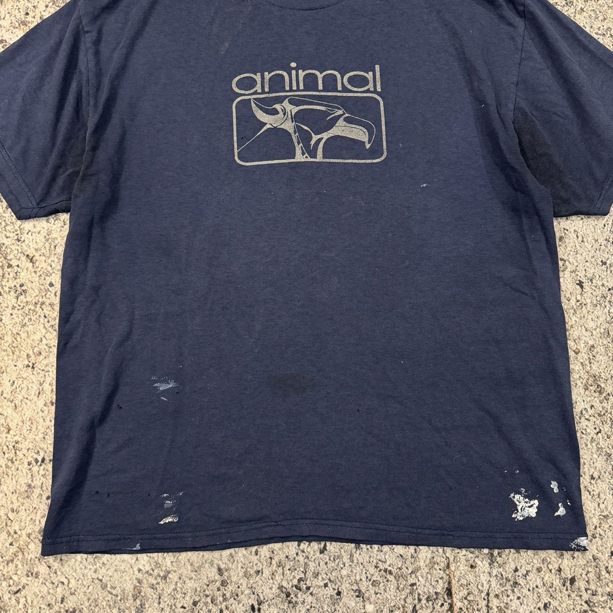 Vintage 90s Thrashed Dirty Stained Animal BMX Tee ERD Grunge Size US L / EU 52-54 / 3 - 6 Thumbnail