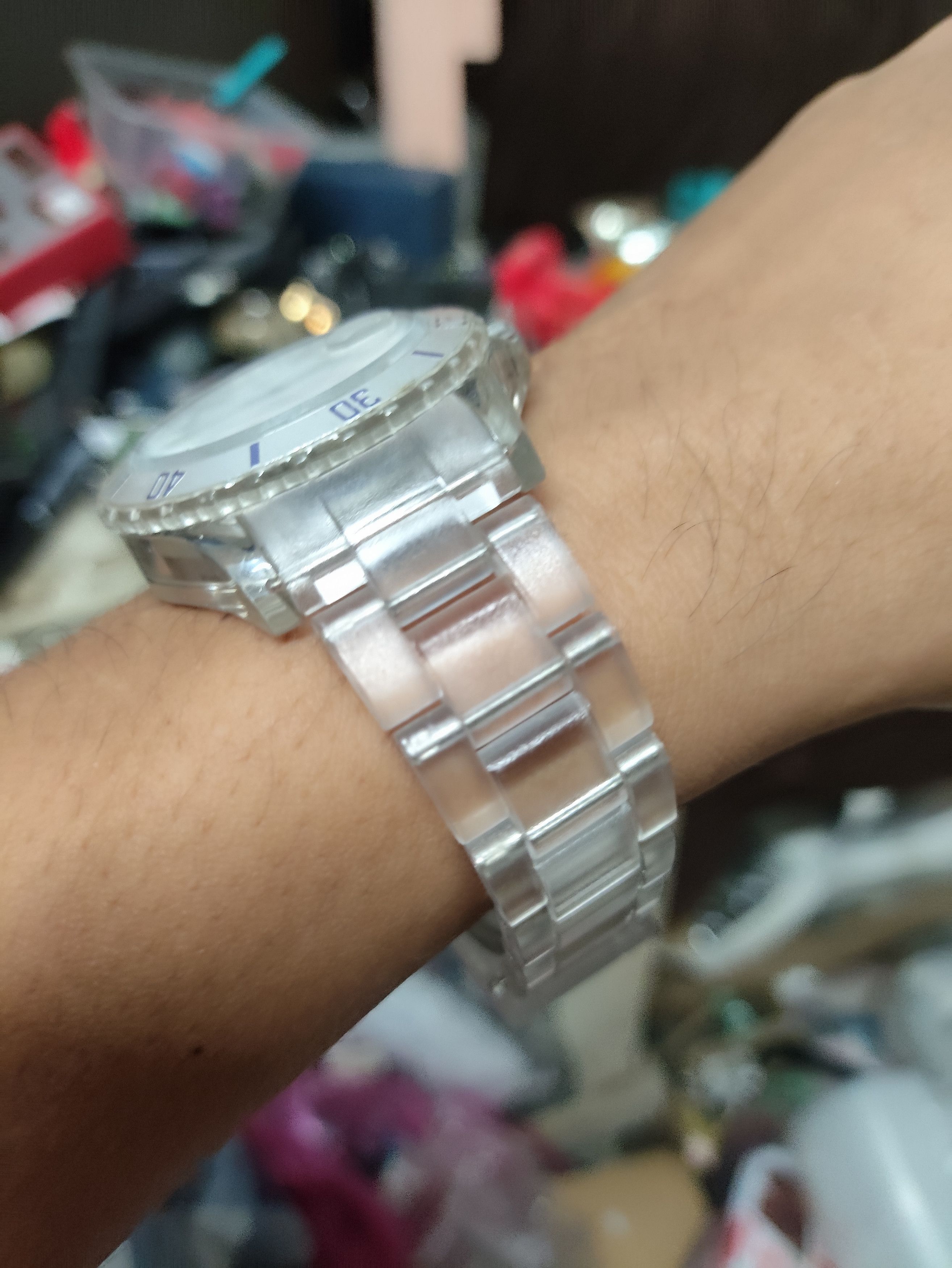 Japanese Brand × Vintage IKE ITALY LIFESTYLE WATCH. DESIGN RARE WITH CLEAR MATERIAL Size ONE SIZE - 9 Thumbnail