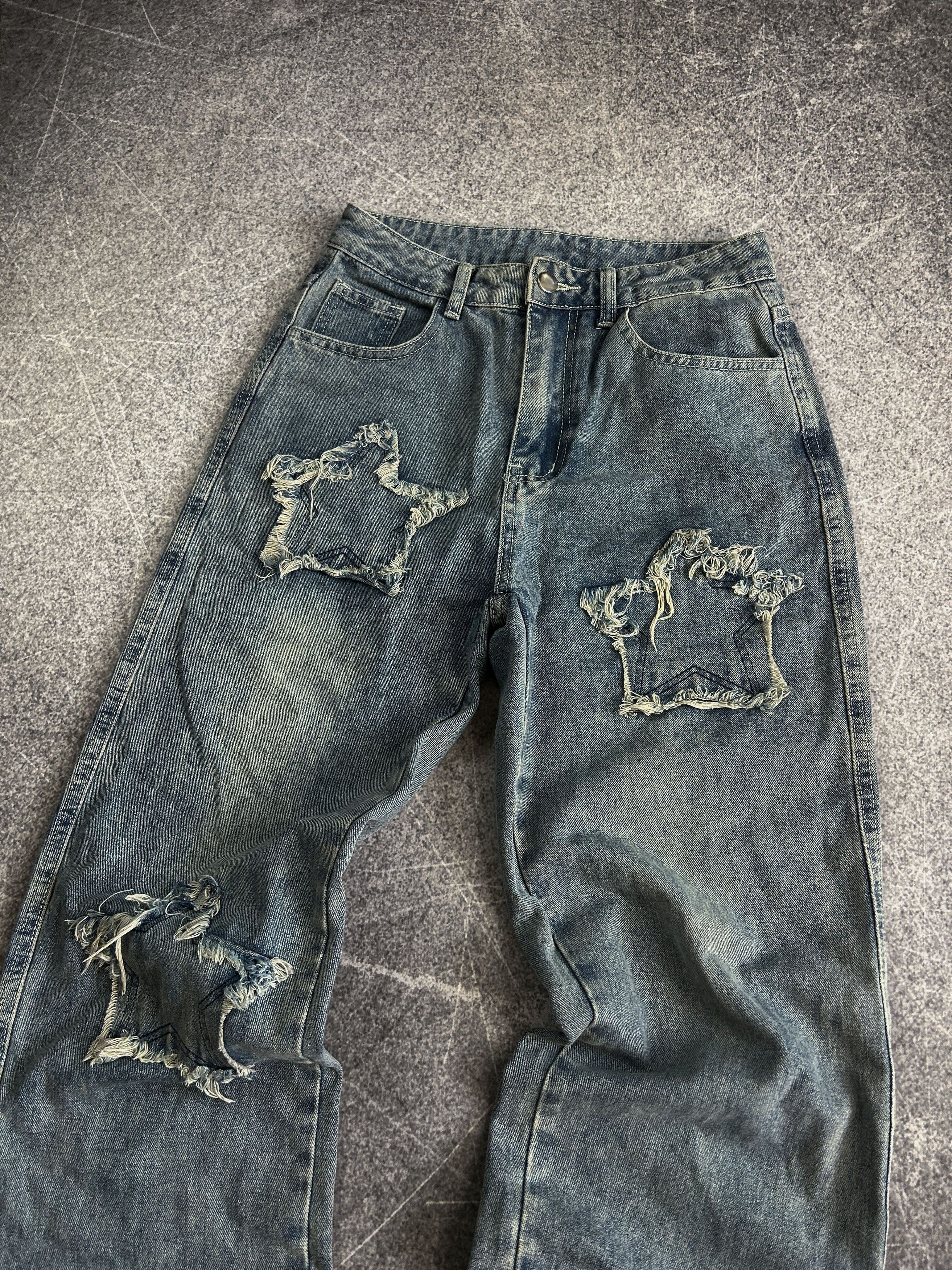 Vintage Streetwear Japanese Washed Faded Jeans Like Balenciaga Y2K Size US 28 / EU 44 - 3 Thumbnail