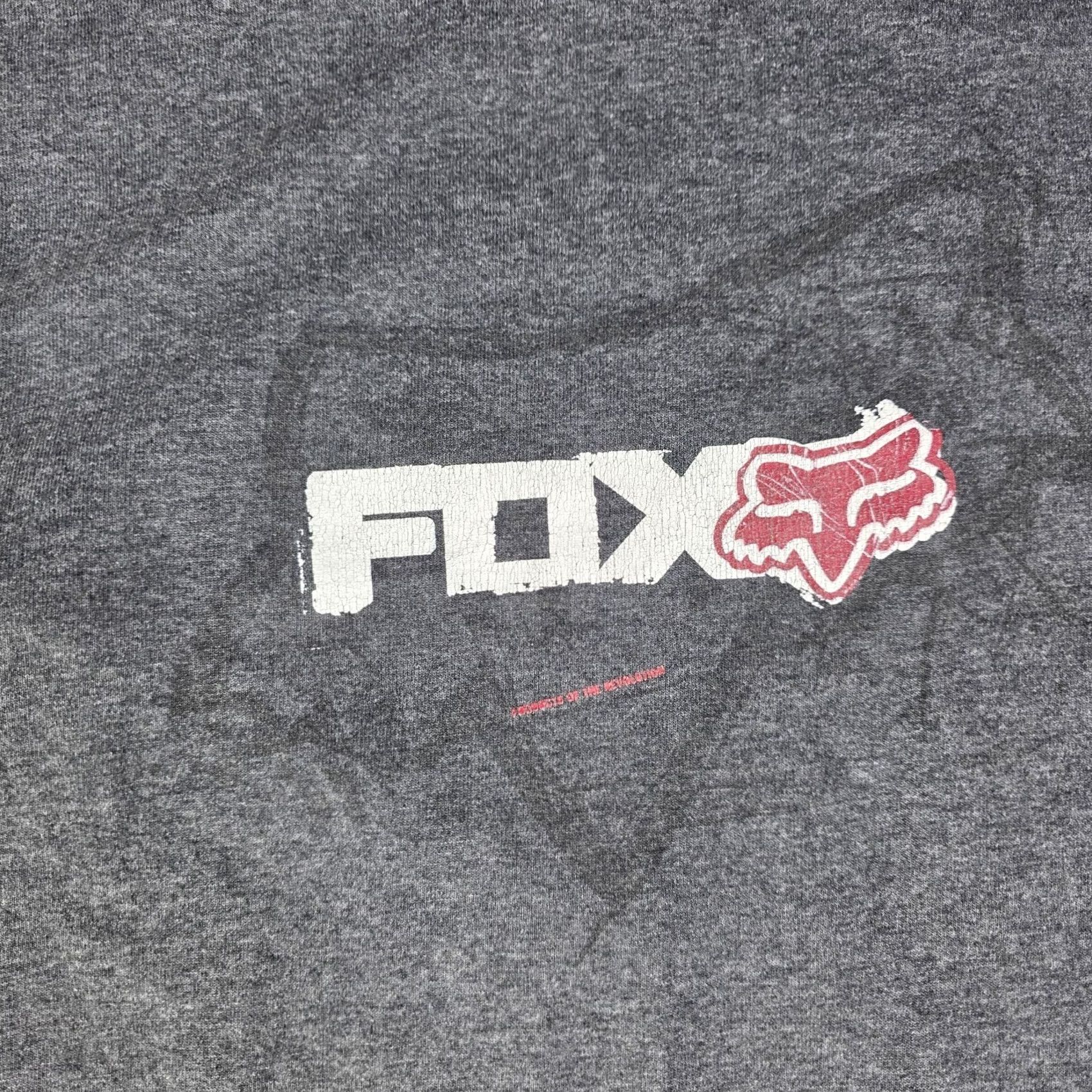 Logo 7 VINTAGE Fox Racing Logo Graphic Shirt Gray Size XL Men T-Shirt 90s Biker Sports Logo Size US XL / EU 56 / 4 - 3 Thumbnail