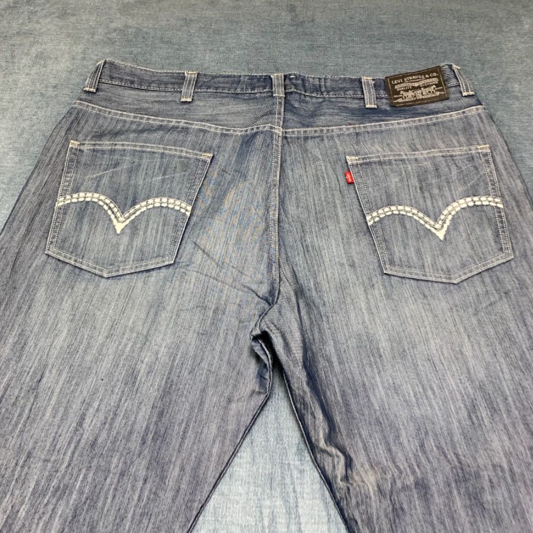 Levi's VINTAGE Levi's 569 The Original Jeans Mens 42x32 Blue Cotton Loose Straight Leg Size US 42 / EU 58 - 5 Thumbnail