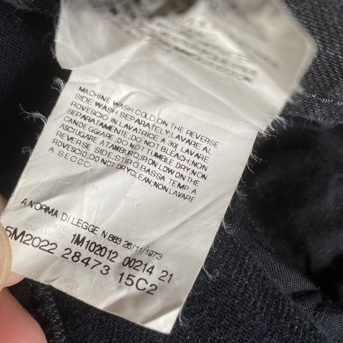 Balmain Animal Print Black Wash Biker Denim Size US 30 / EU 46 - 11 Thumbnail