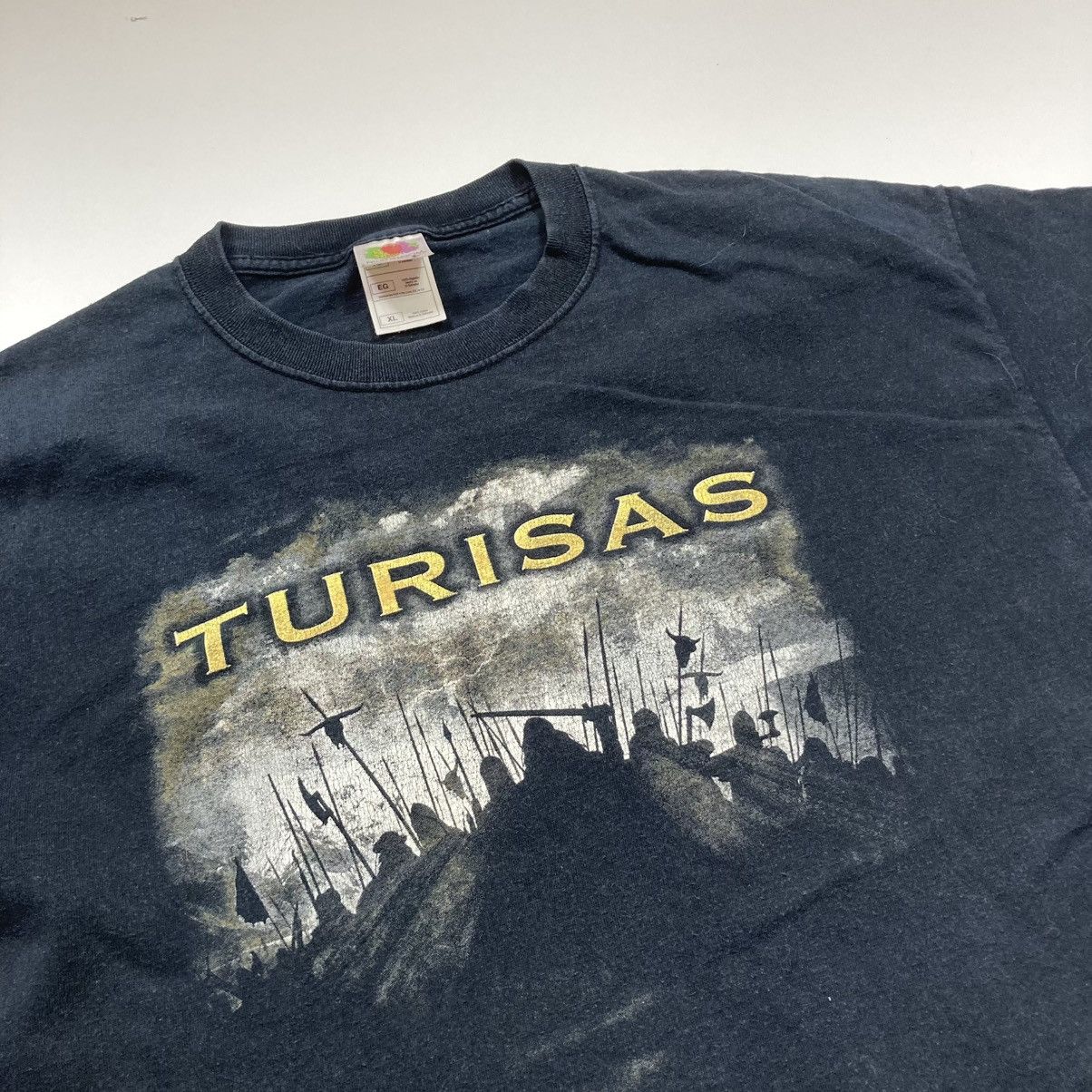 Band Tees vintage turisas finnish folk viking metal rock band tour tee Size US XL / EU 56 / 4 - 2 Thumbnail
