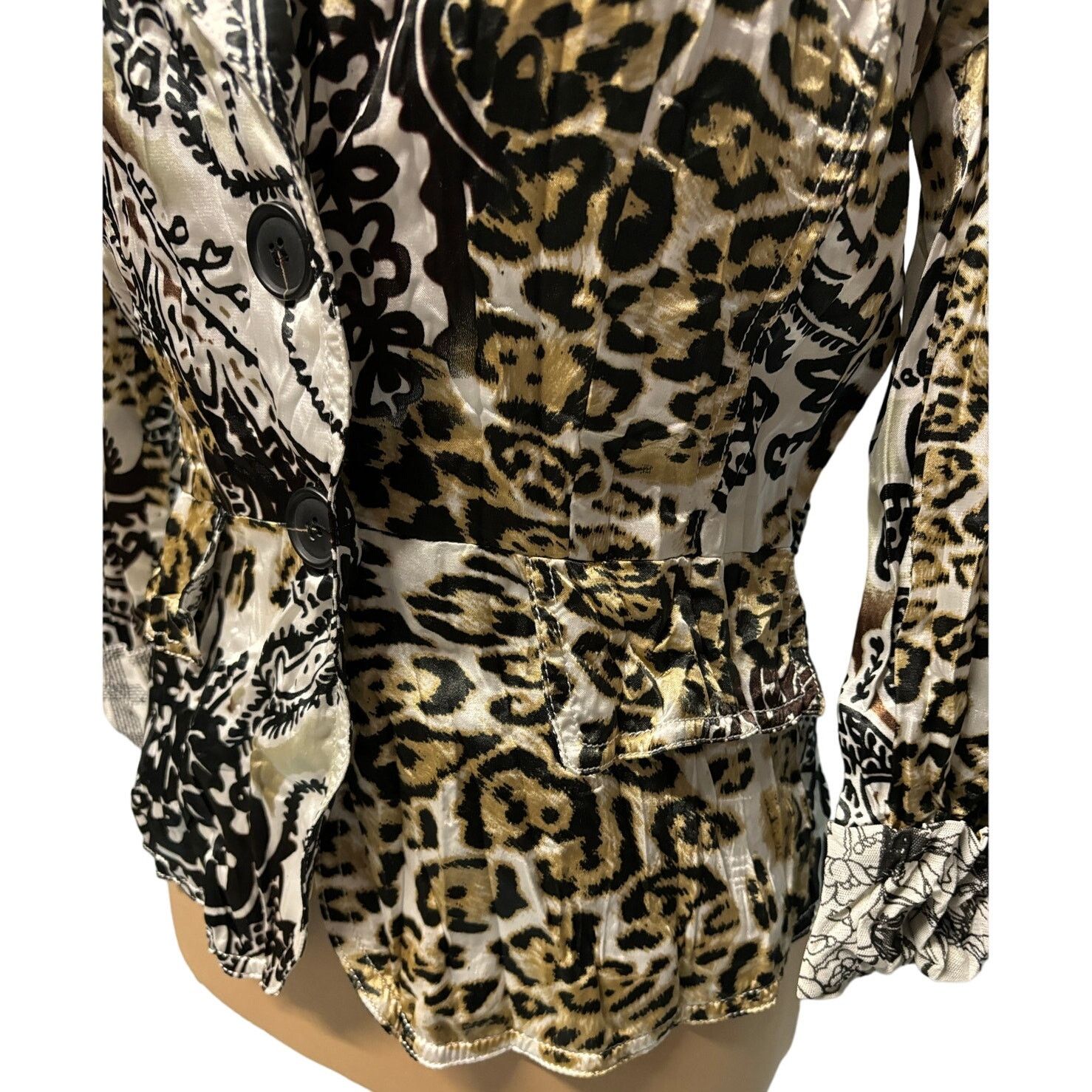 Alberto ALBERTO MAKALI Women’s Abstract Animal Print Jacket |Size 10 Size L / US 10 / IT 46 - 6 Thumbnail