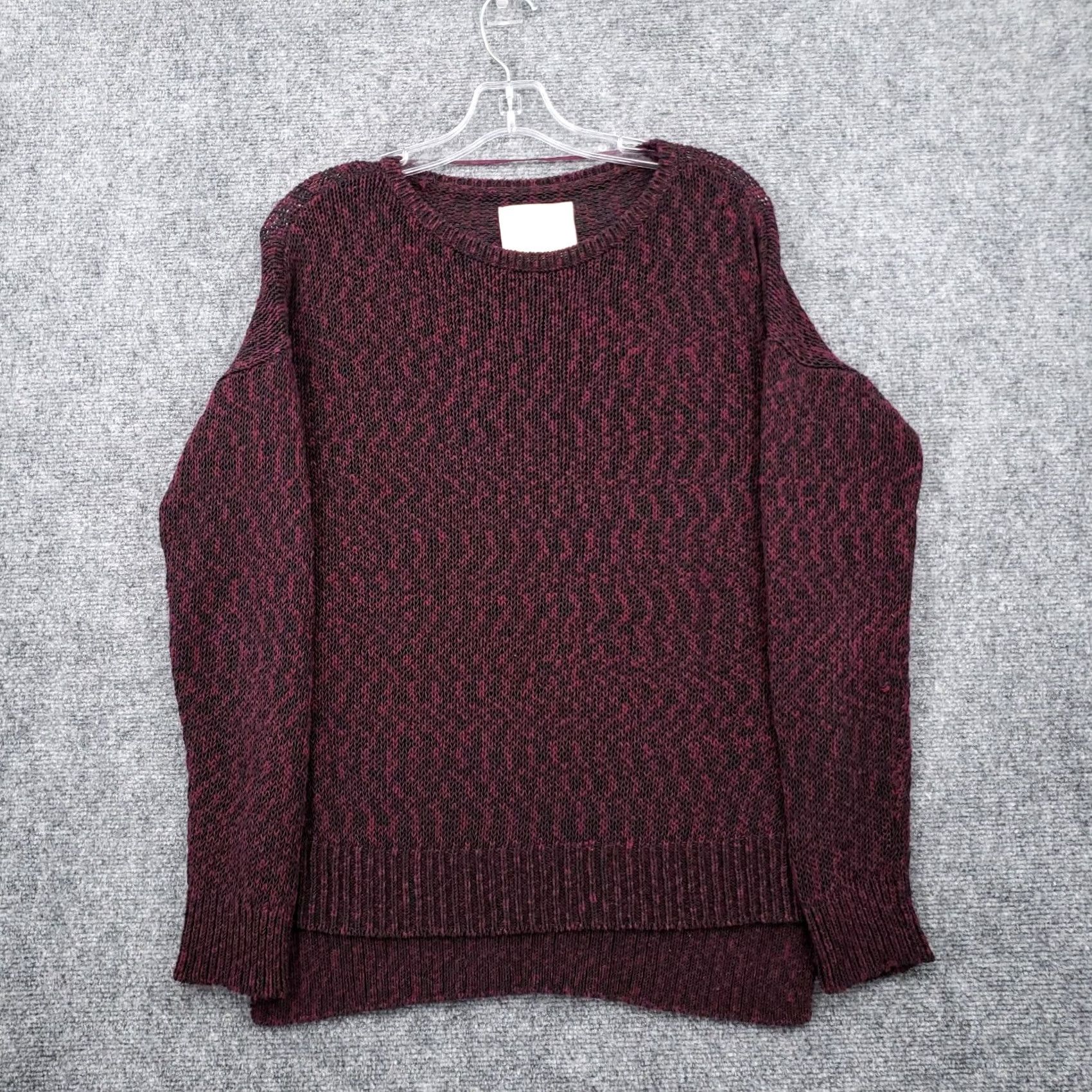Loft LOFT Sweater Womens S Small Red Lounge Pullover Animal Print Open Knit Comfy Size S / US 4 / IT 40 - 2 Thumbnail