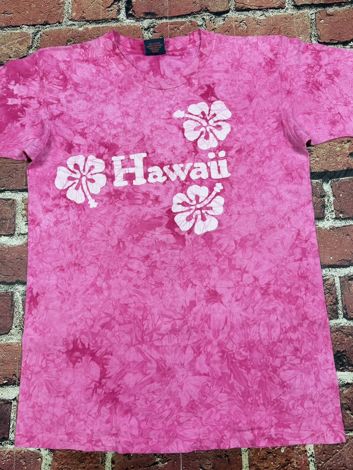 Vintage Vintage Hawaii Tie Dye T-Shirt Single Stitch Hibiscus Flower Size US L / EU 52-54 / 3 - 4 Thumbnail