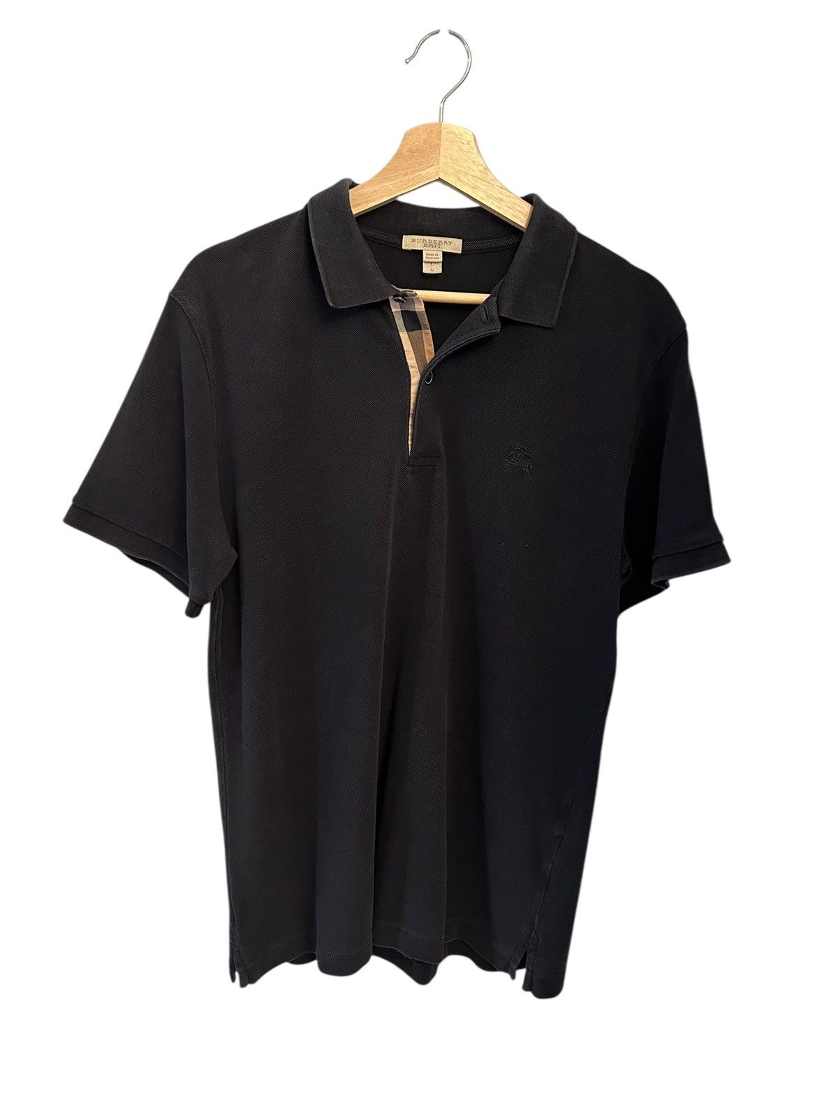 Burberry Burberry cotton piqué polo shirt Nova Check collar large Size US L / EU 52-54 / 3 - 5 Thumbnail