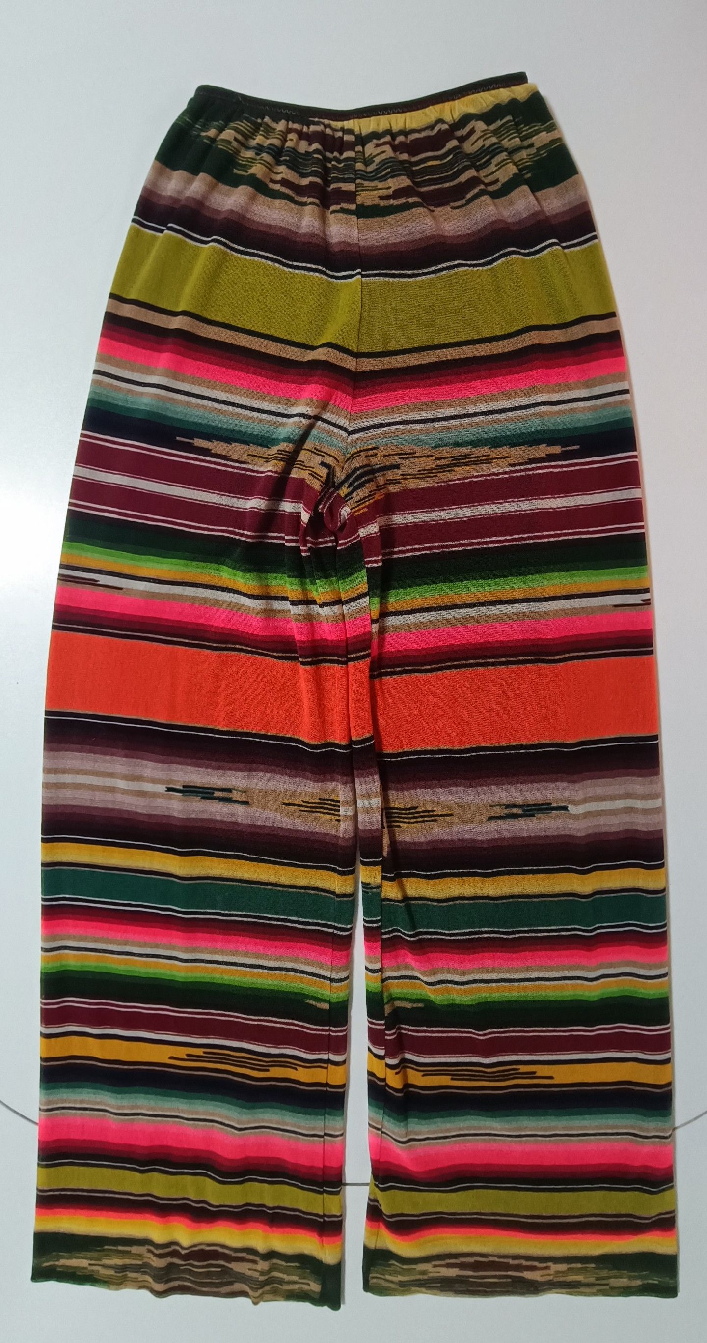 Jean Paul Gaultier SS2005 - Multicolor stripes double layer - mesh nylon Pants Size 25" / US 0 / IT 36 - 1 Thumbnail