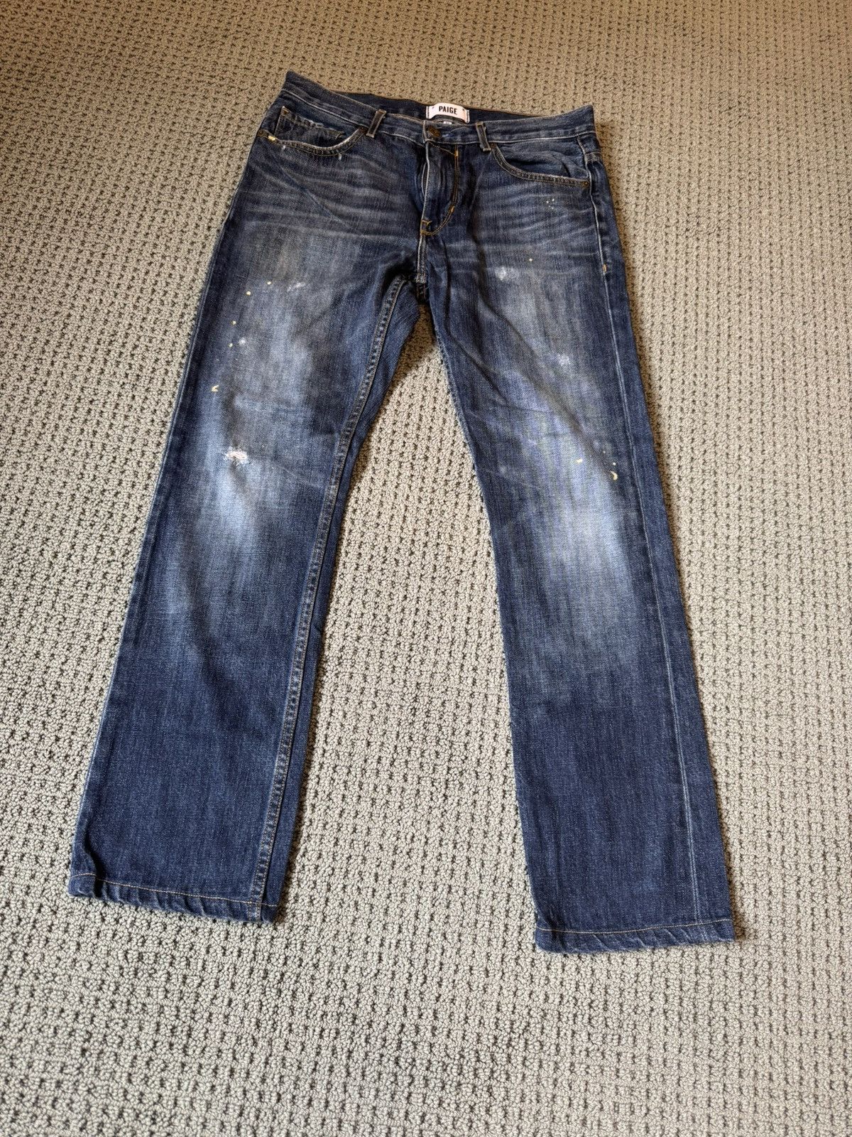 Paige Paige Federal slim straight distressed denim $219 Size US 32 / EU 48 - 1 Thumbnail