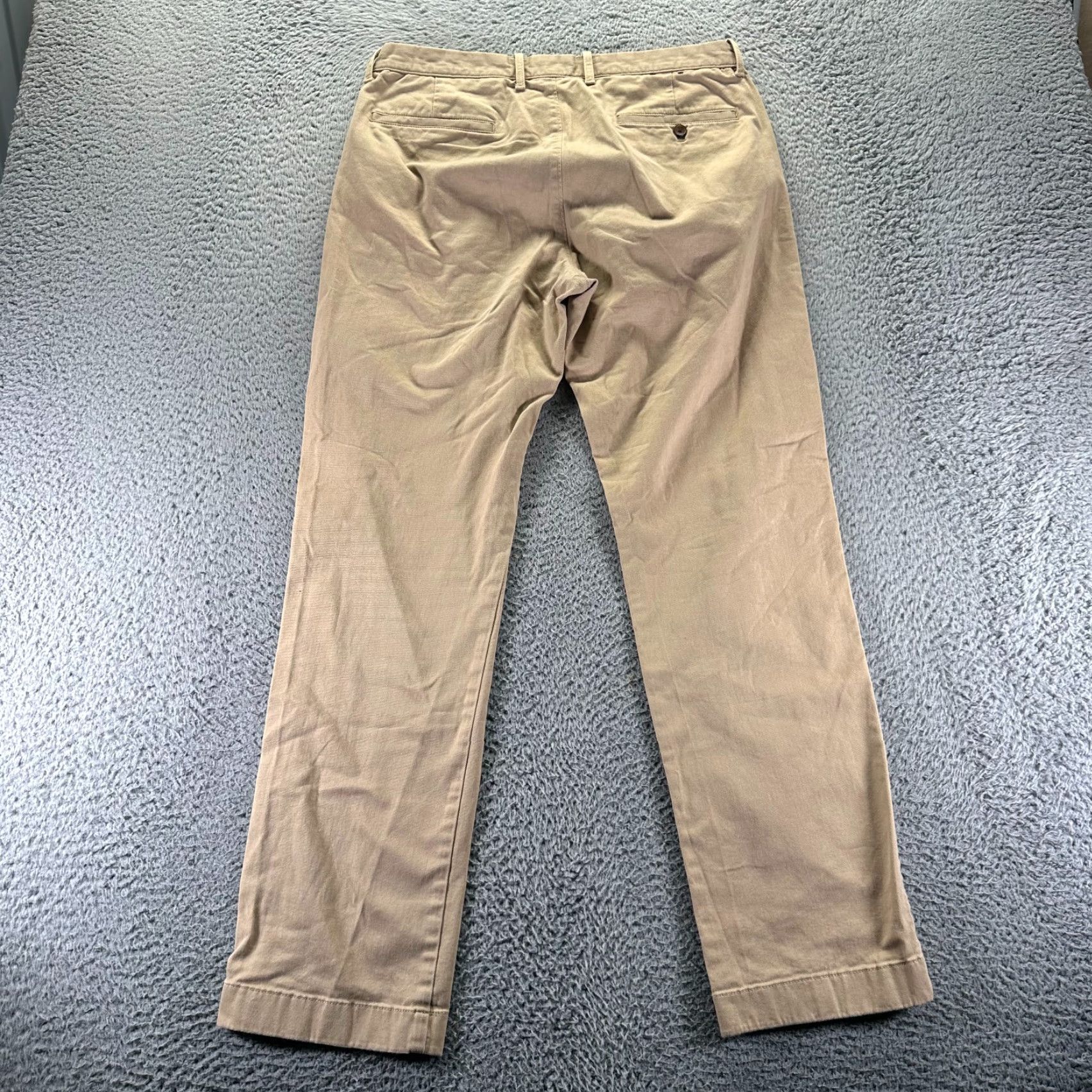 J.Crew J.Crew Pant Mens 33x32 Brown Chino straight leg cotton chino Size US 33 - 6 Thumbnail