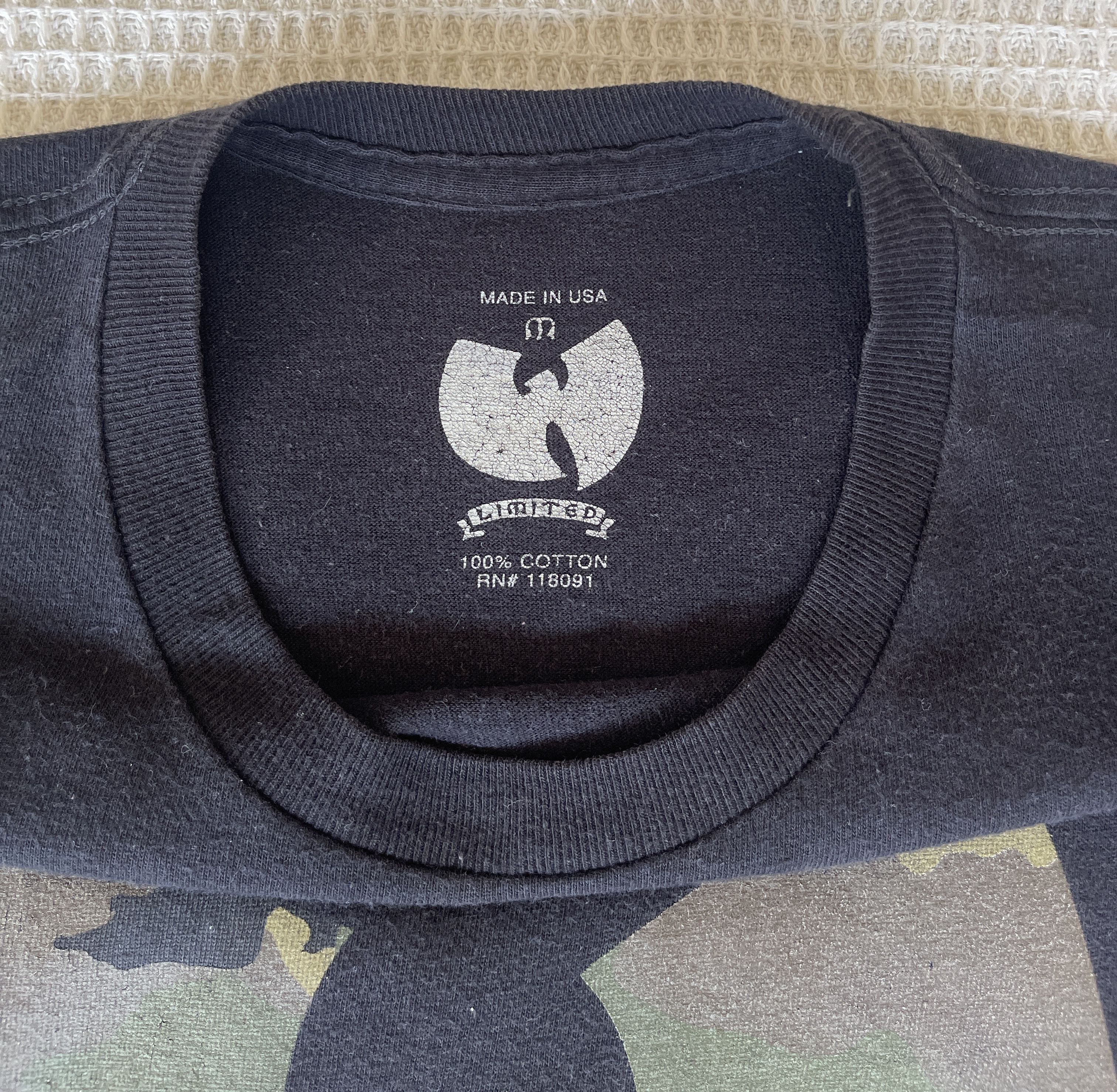 Vintage🔥Wu-Tang🔥Brand Limited O.G Big Logo Camo RapTees