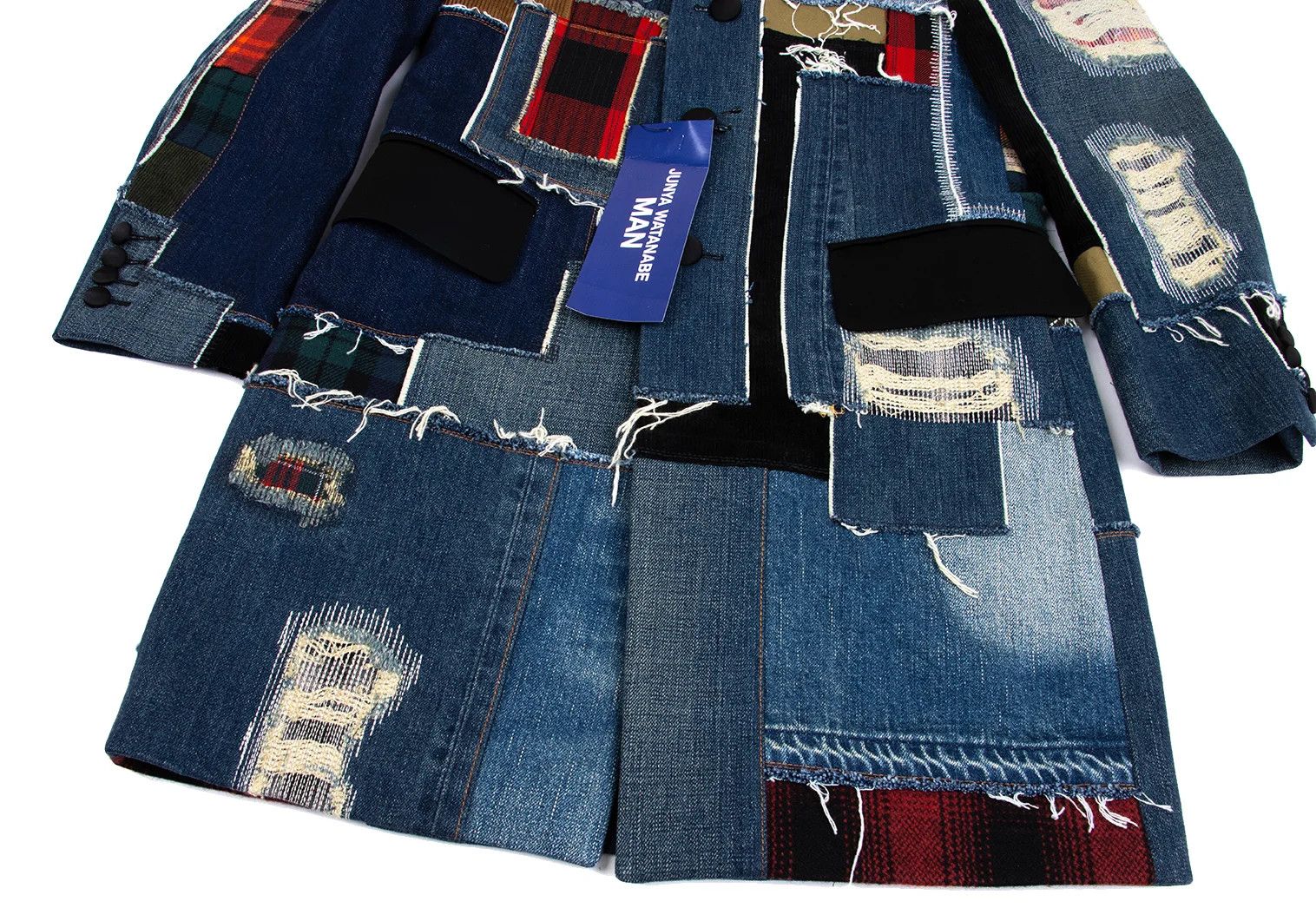 Junya Watanabe Patchwork Denim Coat in Indigo and Other Colors, XS Size US XS / EU 42 / 0 - 10 Thumbnail