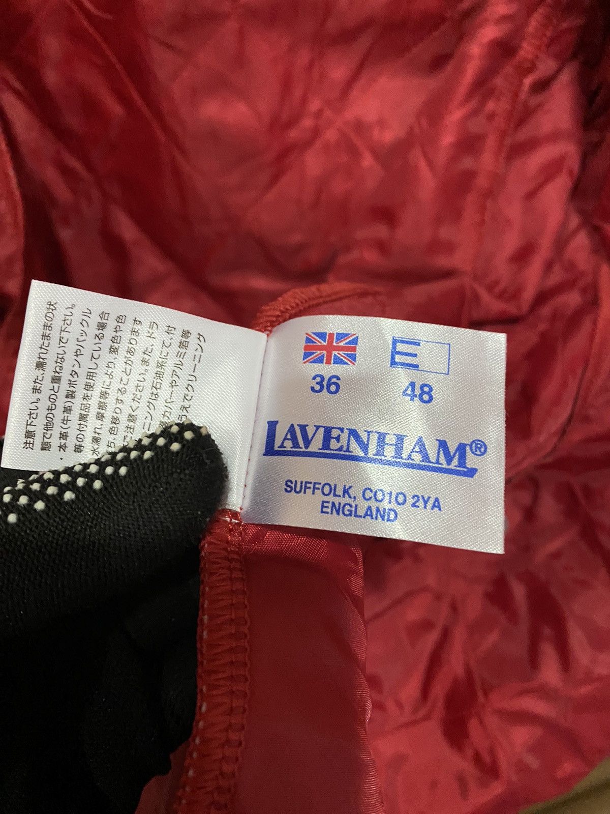 Designer × Lavenham Kinashi Cycle x Lavenham Red Quilted Jacket Made in England Size US S / EU 44-46 / 1 - 15 Thumbnail