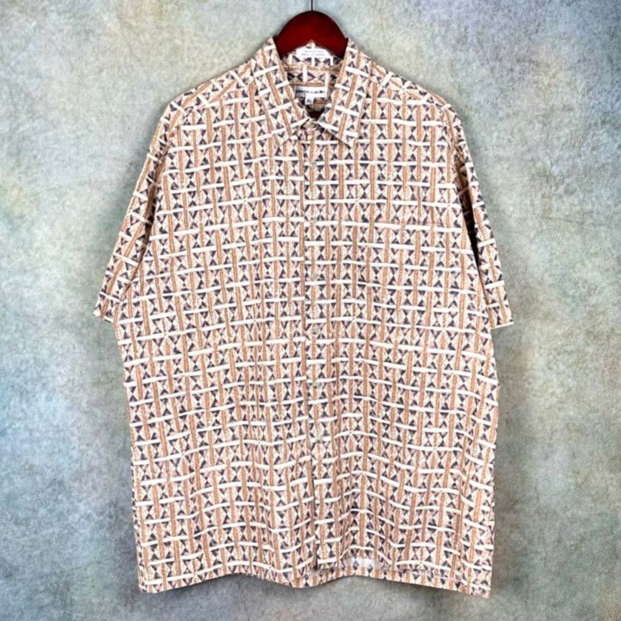 Pierre Cardin × Vintage Vintage 90s Pierre Cardin Button Down Shirt Sz XL Hawaiian Size US XL / EU 56 / 4 - 1 Thumbnail