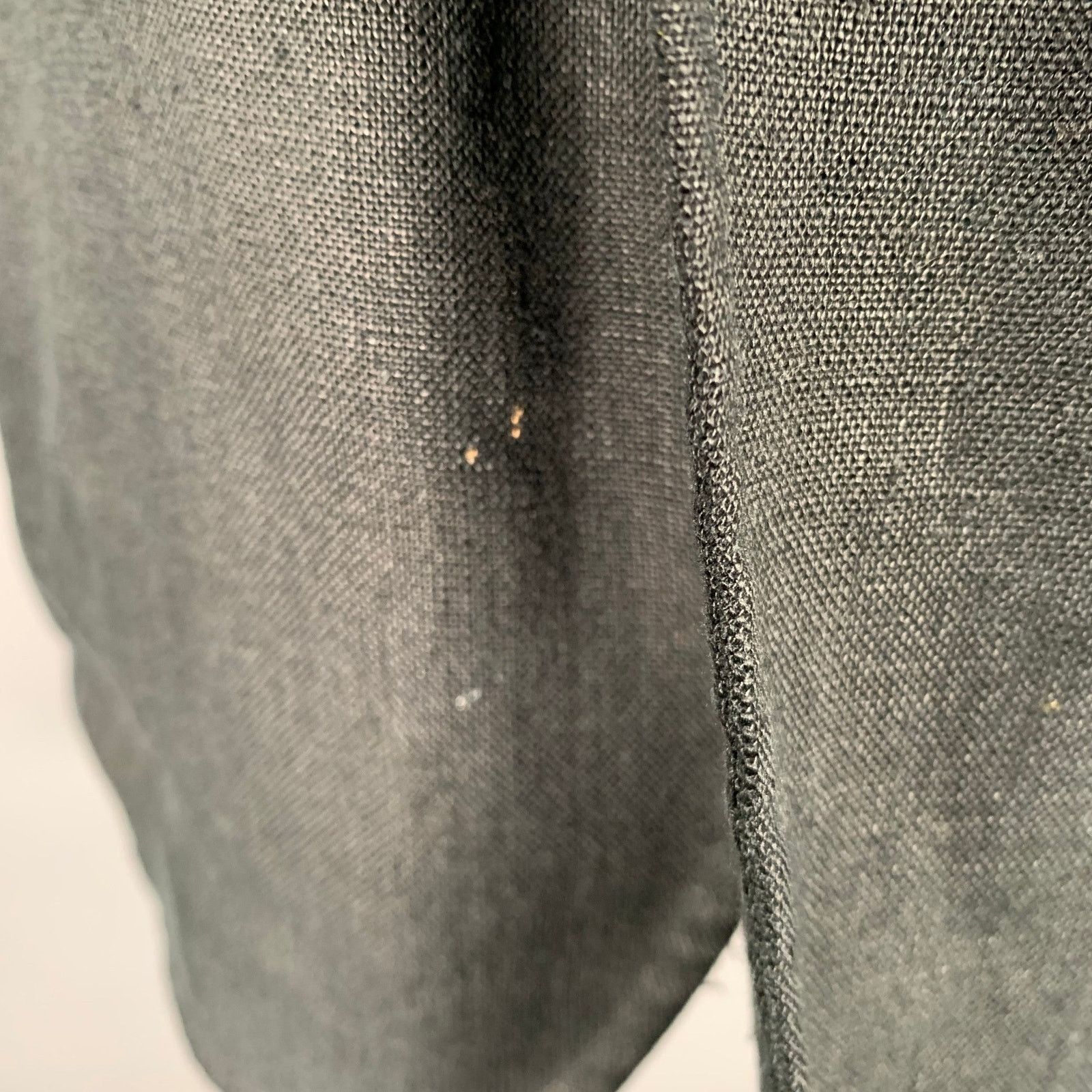 Polo Ralph Lauren Size M Black Linen Notch Lapel Sport Coat Size 38R - 5 Thumbnail