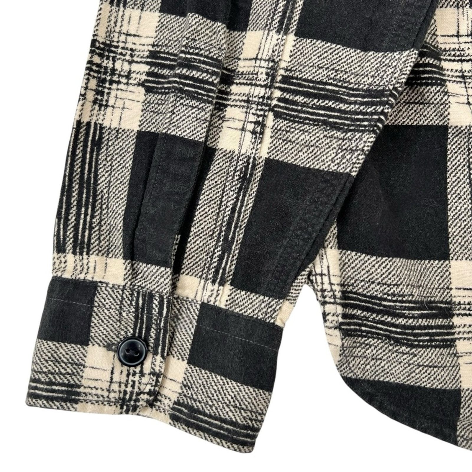 RRL Ralph Lauren Wallace Plaid Workshirt Flannel in Black & Cream Size US M / EU 48-50 / 2 - 5 Thumbnail
