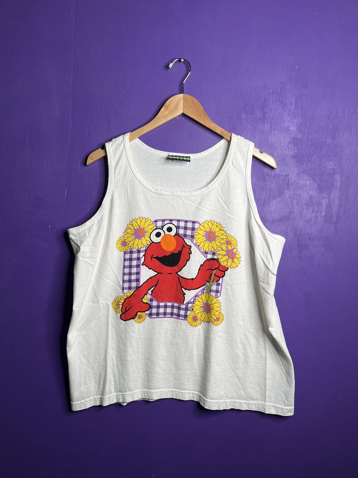 Vintage Vintage 90s Elmo Sesame Street tank top Size US L / EU 52-54 / 3 - 1 Thumbnail