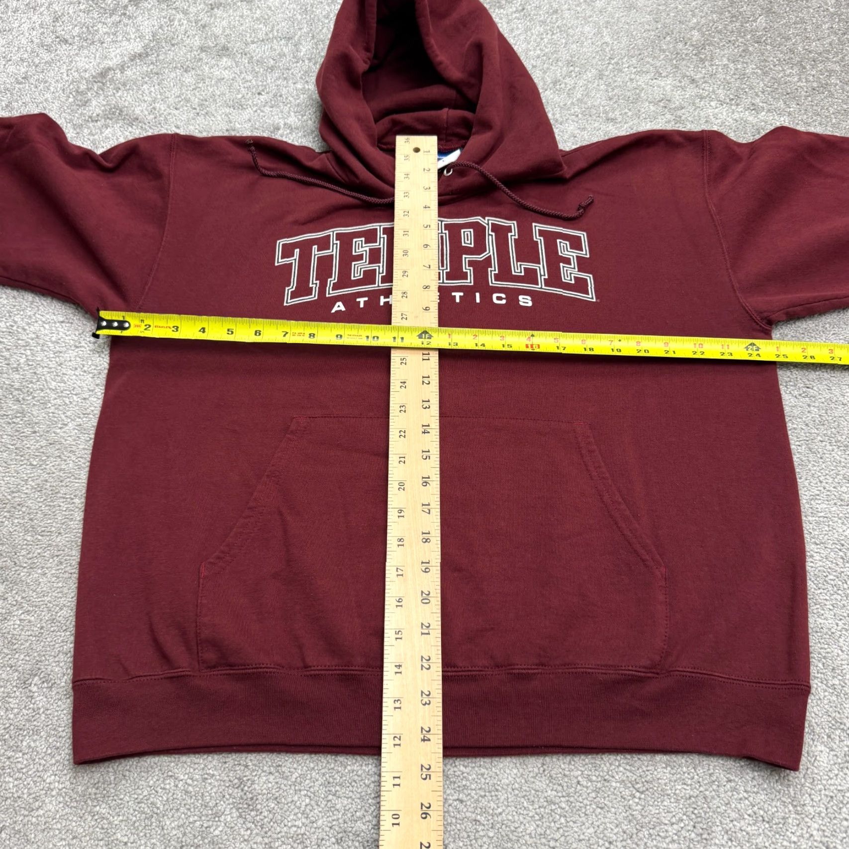 Champion VINTAGE Champion Hoodie Pullover Men's Red University 90s Streetwear Logo Athletic Sweatshirt Size US L / EU 52-54 / 3 - 7 Thumbnail