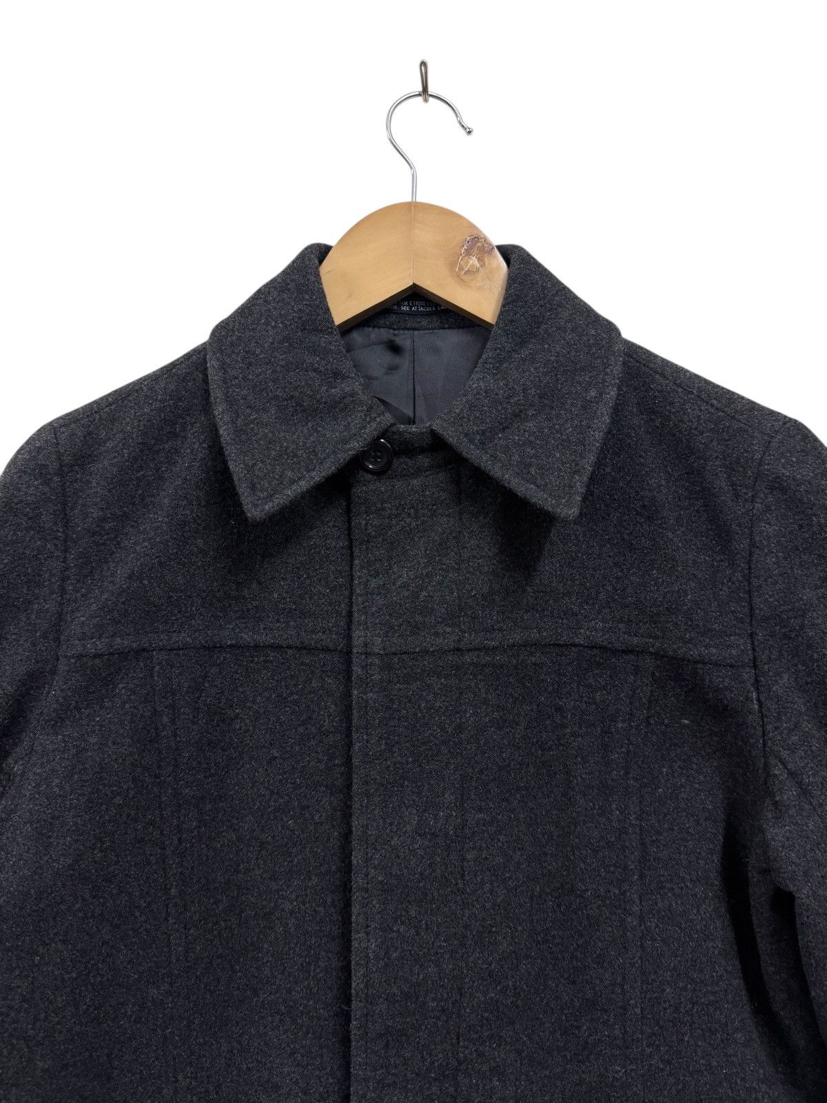 Yohji Yamamoto Ined Homme Composition Wool Trench Coat Yohji Yamamoto Size US M / EU 48-50 / 2 - 3 Thumbnail