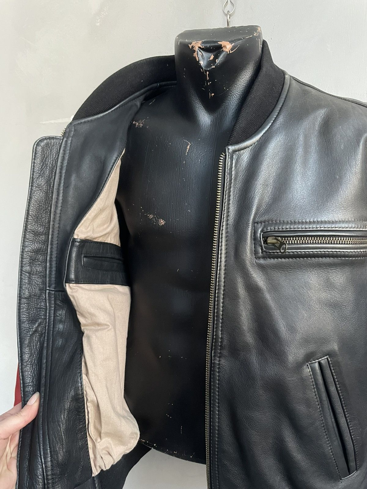 Alpha Industries Leather bomber jacket MA 1 alpha industries style 90s Size US M / EU 48-50 / 2 - 8 Thumbnail