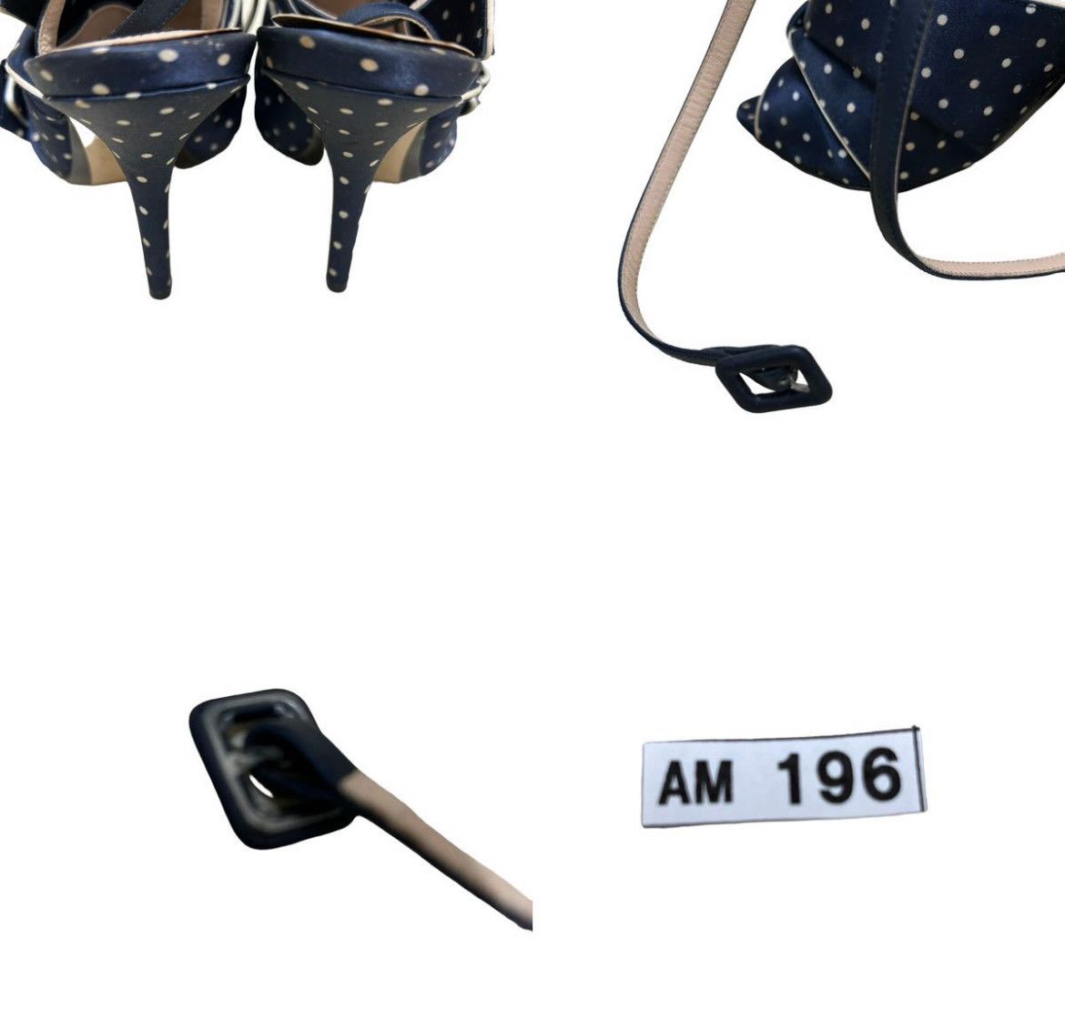 N21 N21 navy and white polka dots heels Size US 5 / IT 35 - 7 Thumbnail
