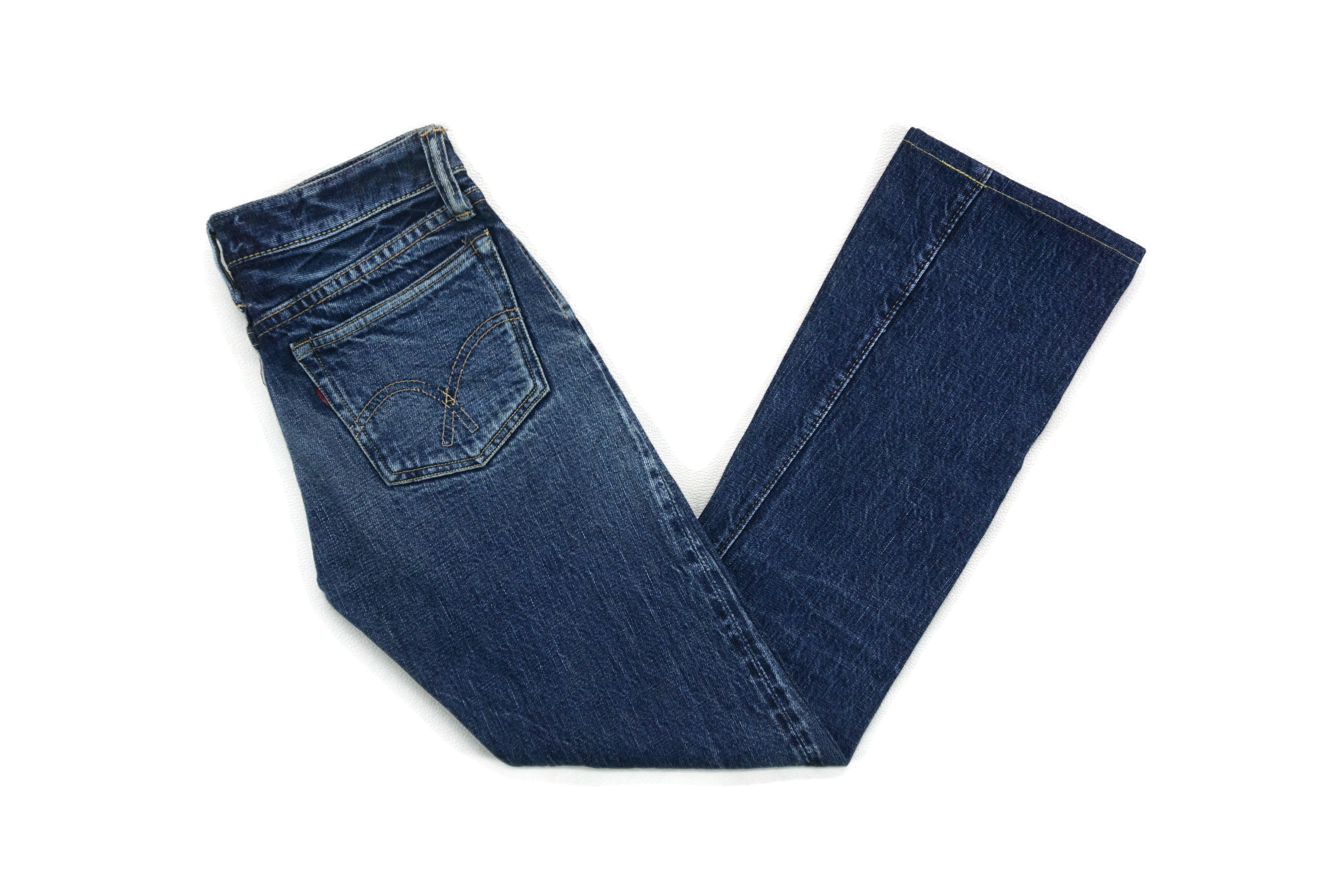 Full Count & Co. Full Count Selvedge Jeans W27xL28.5 Low-Rise Ankle Denim Size 24" / US 00 / IT 34 - 3 Thumbnail
