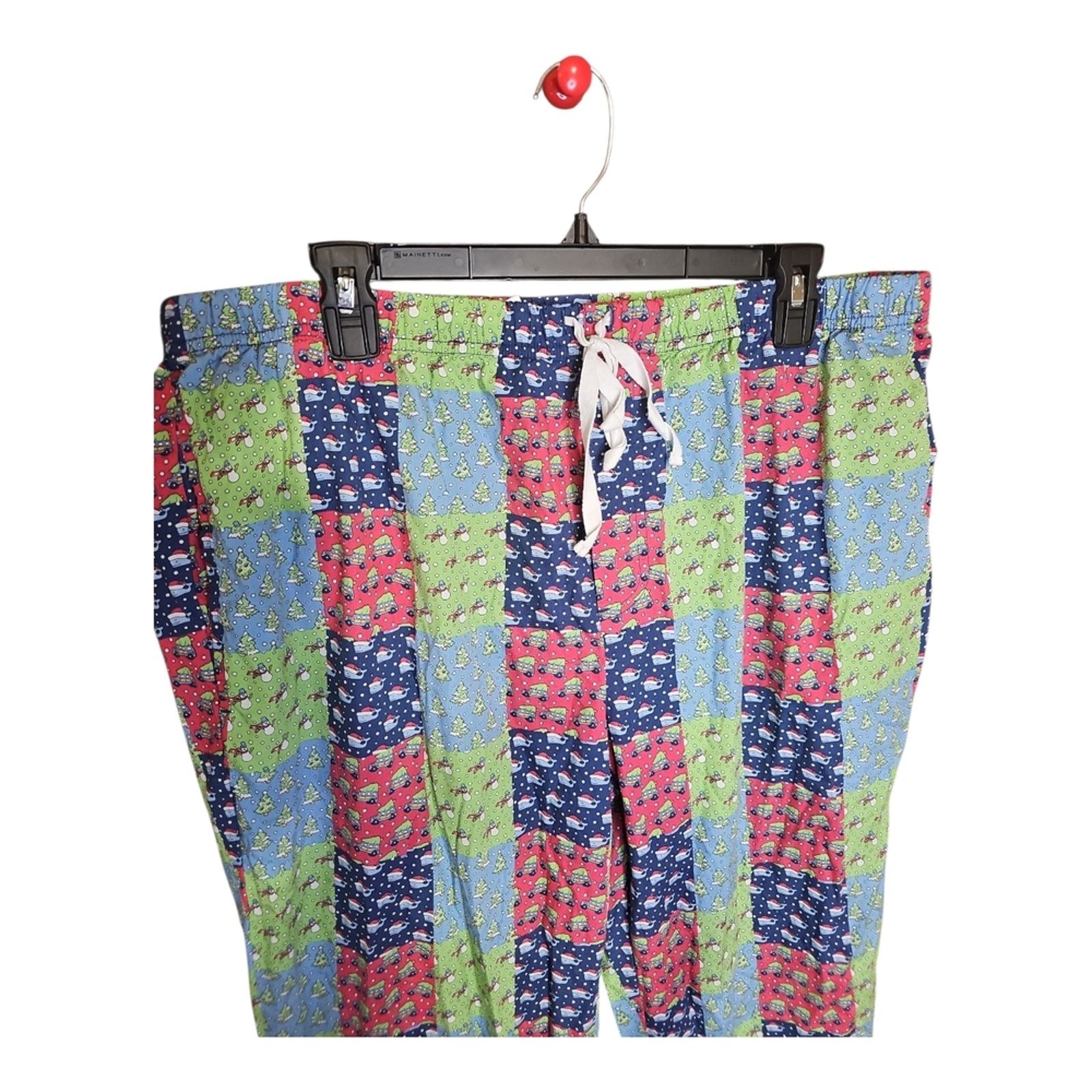 Vineyard Vines Vineyard Vines Multicolor Patchwork Holiday Pajama Pants Size US 38 / EU 54 - 2 Thumbnail