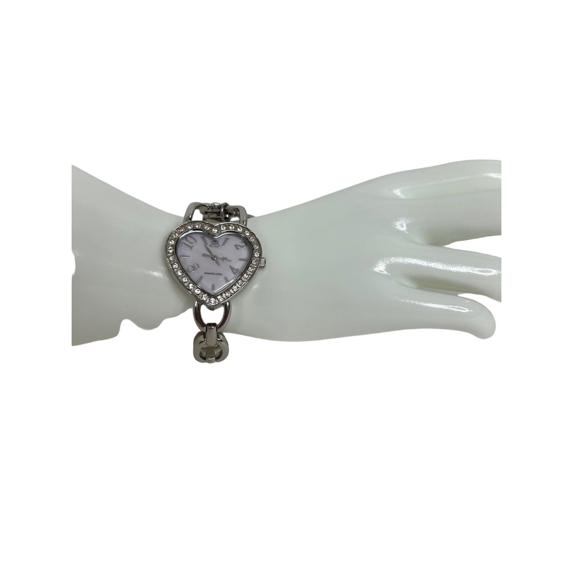 Fossil × Jennifer Lopez Jennifer Lopez Heart Wristwatch Vtg Lock Key Charms White Mo Size ONE SIZE - 9 Thumbnail