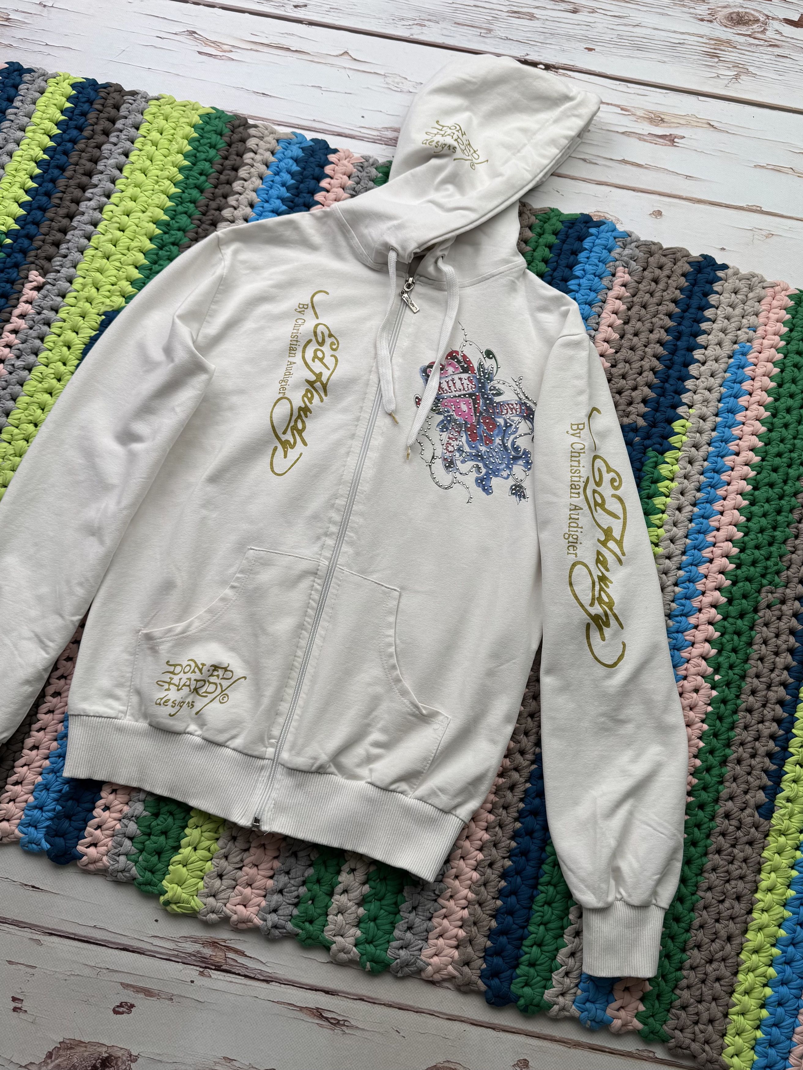 Ed Hardy Ed Hardy Vintage Hoodie Size M / US 6-8 / IT 42-44 - 4 Thumbnail