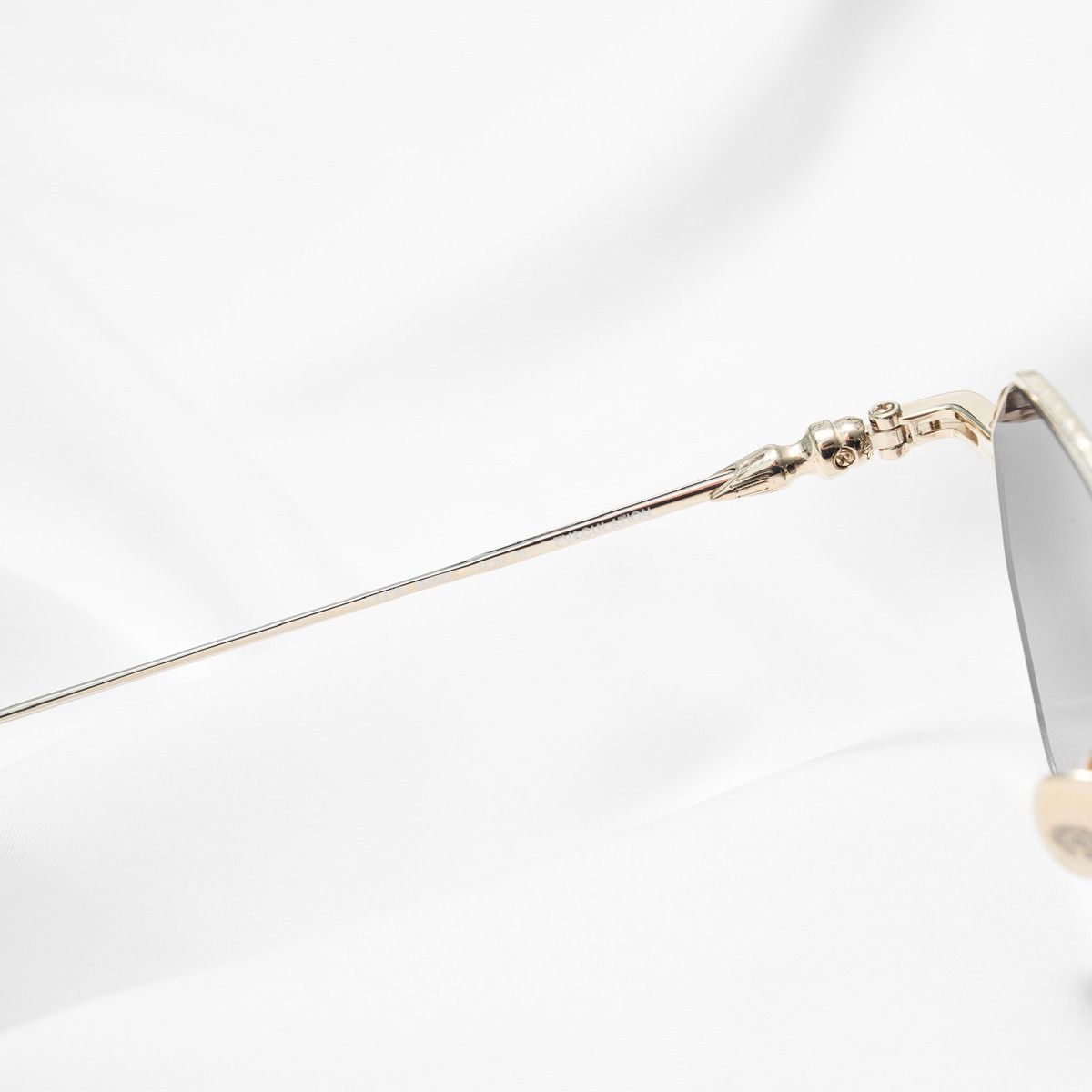 Chrome Hearts CHROME HEARTS EVACULATION MATTE BLACK/GOLD PLATED SUNGLASSES Size ONE SIZE - 5 Thumbnail