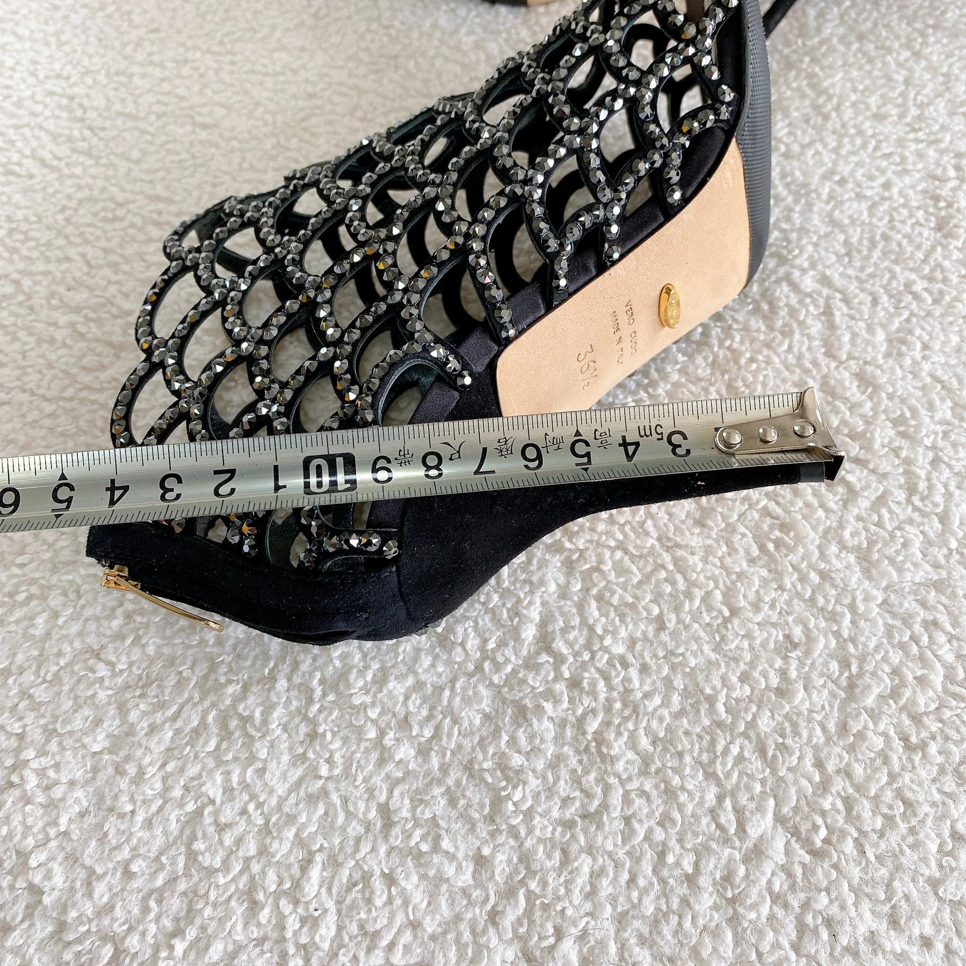 Sergio Rossi Sergio Rossi Women's Black High Heels 36.5 Size US 6 / IT 36 - 8 Thumbnail