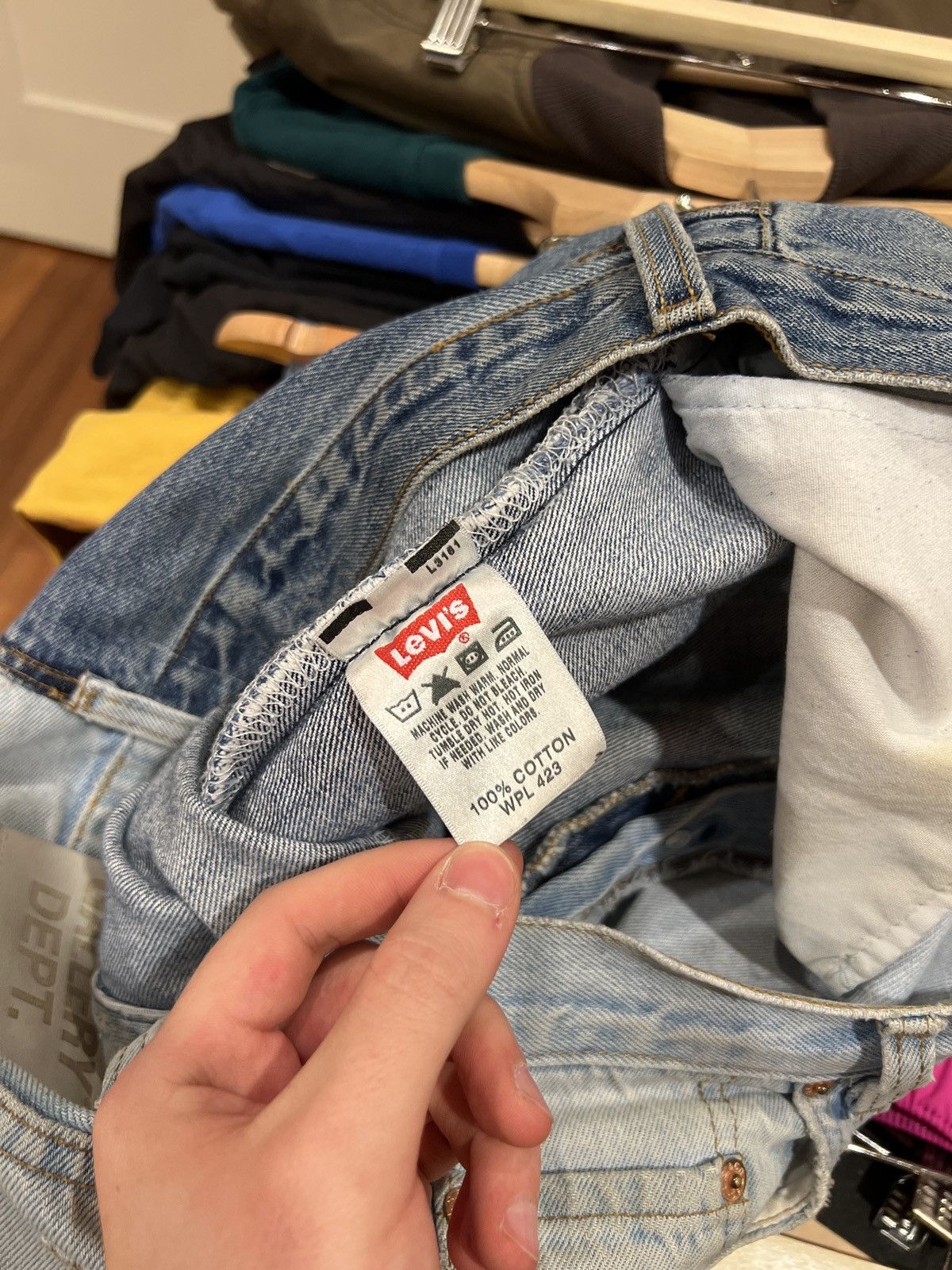 Gallery Dept. Gallery Dept. Two Face Denim with patches Size US 35 - 4 Thumbnail