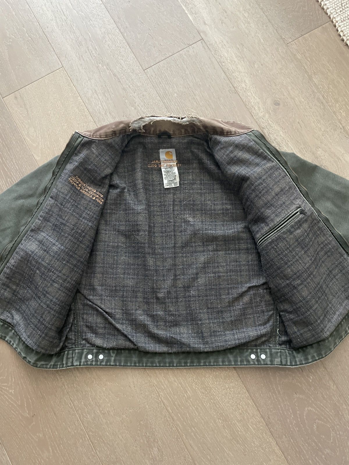 Carhartt Carhartt Faded Green Detroit Jacket J97 MOS Size US L / EU 52-54 / 3 - 7 Thumbnail