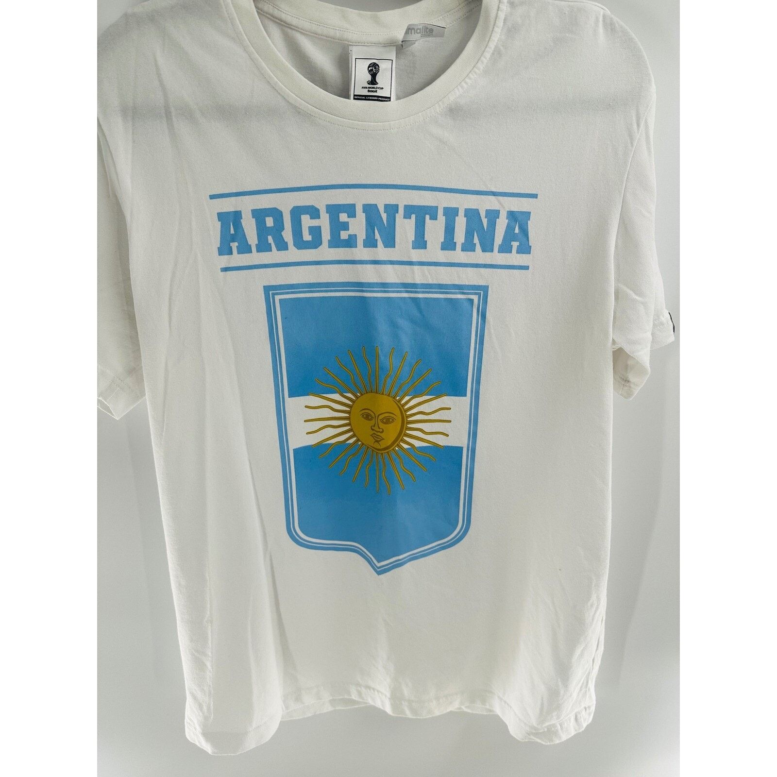 Adidas Adidas Argentina FIFA World Cup Brazil Graphic Tee Mens Tee Size US M / EU 48-50 / 2 - 1 Thumbnail