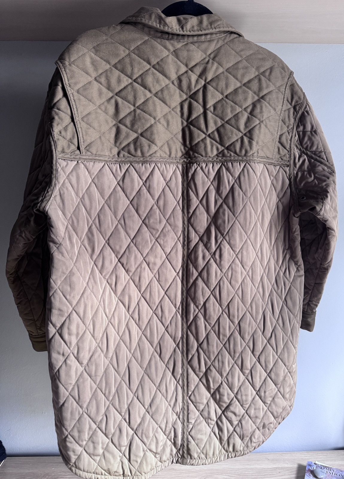 Frame Oversized Shirt Jacket in Desert Size S / US 4 / IT 40 - 3 Thumbnail
