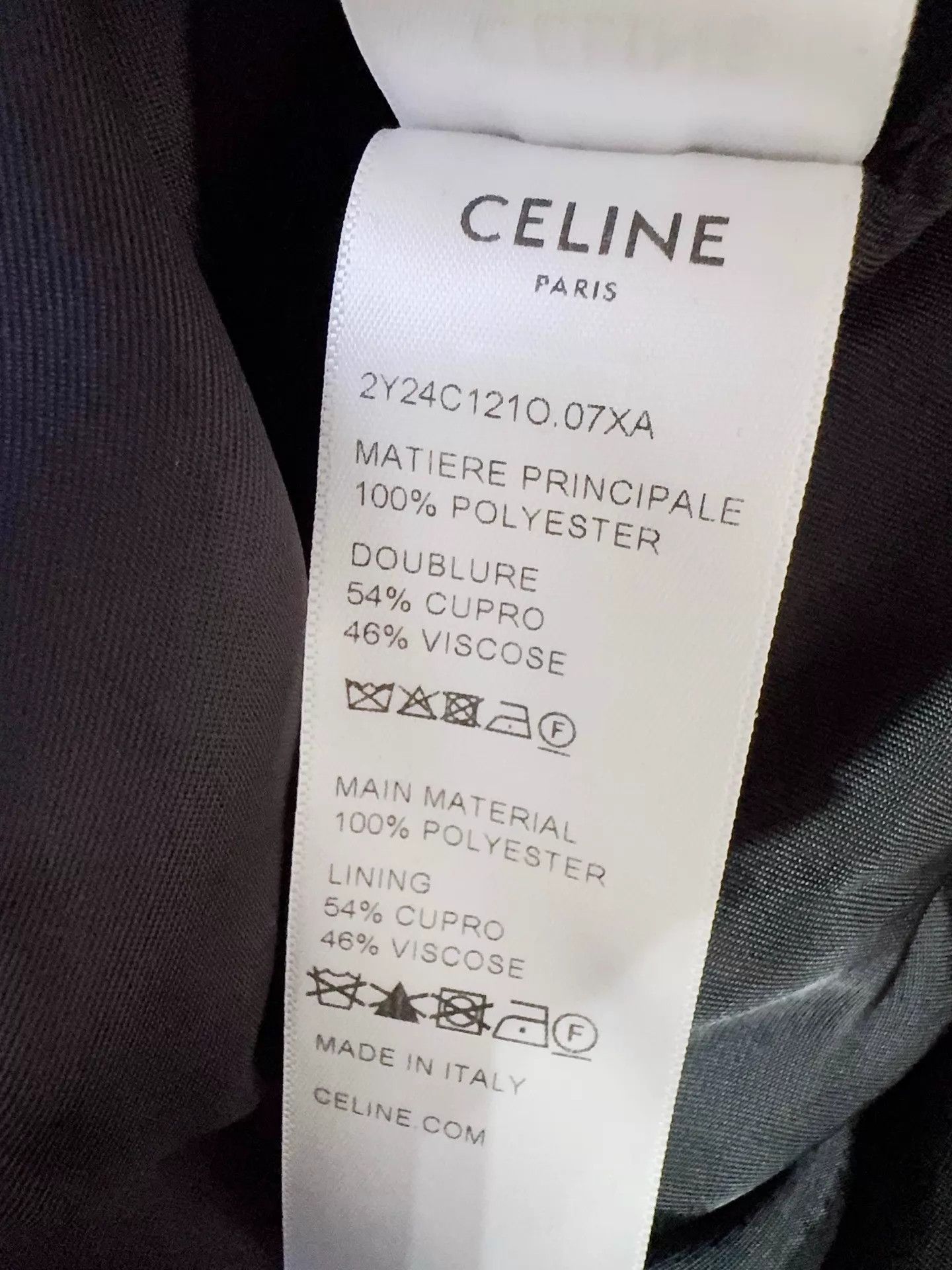 Celine Celine Navy Blue Minimalist Jacket M Size M / US 6-8 / IT 42-44 - 7 Thumbnail