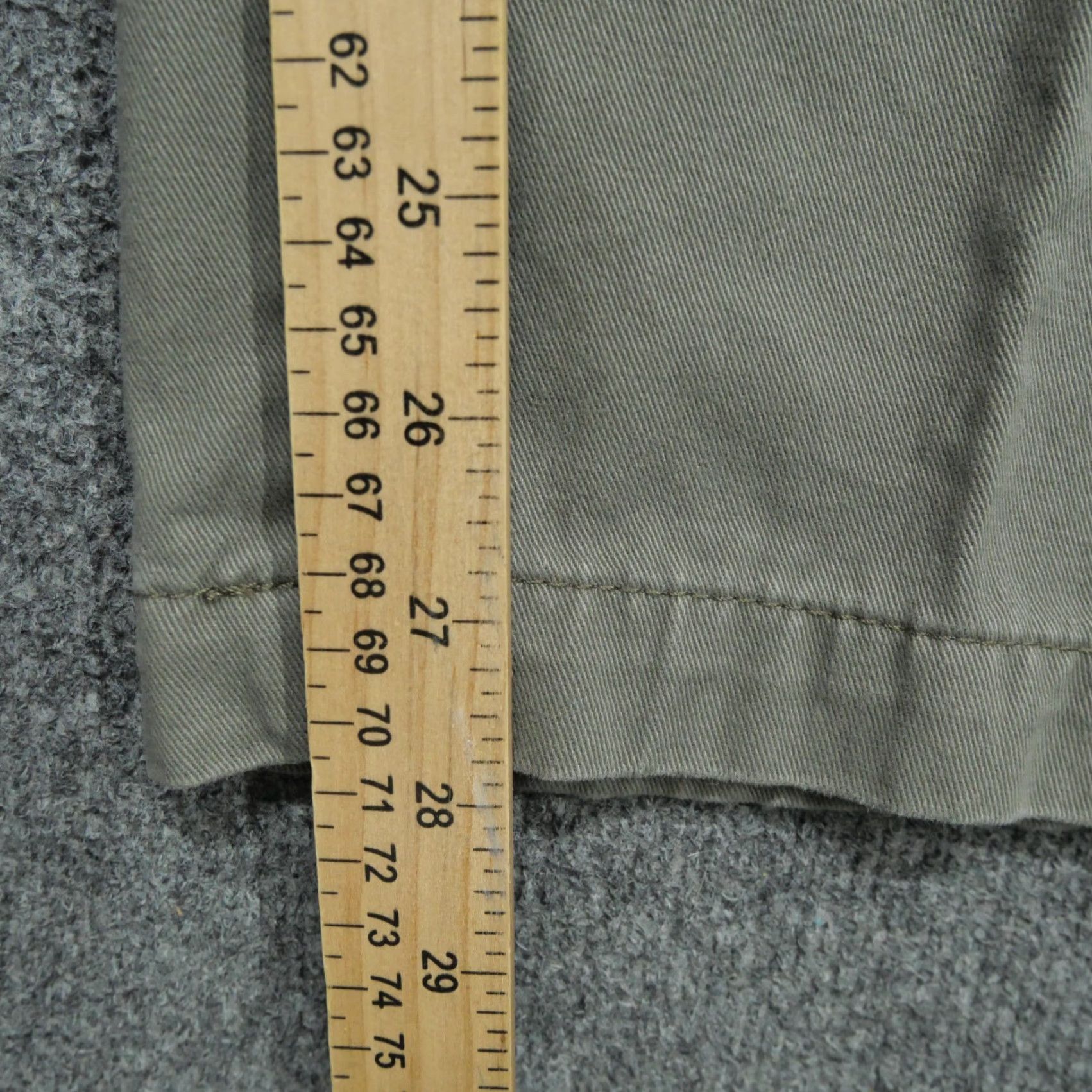 Brooks Brothers Samuel Windsor Pants Mens 36S 34x28 Pleated Chino Cotton Brown Green Size US 34 / EU 50 - 7 Thumbnail