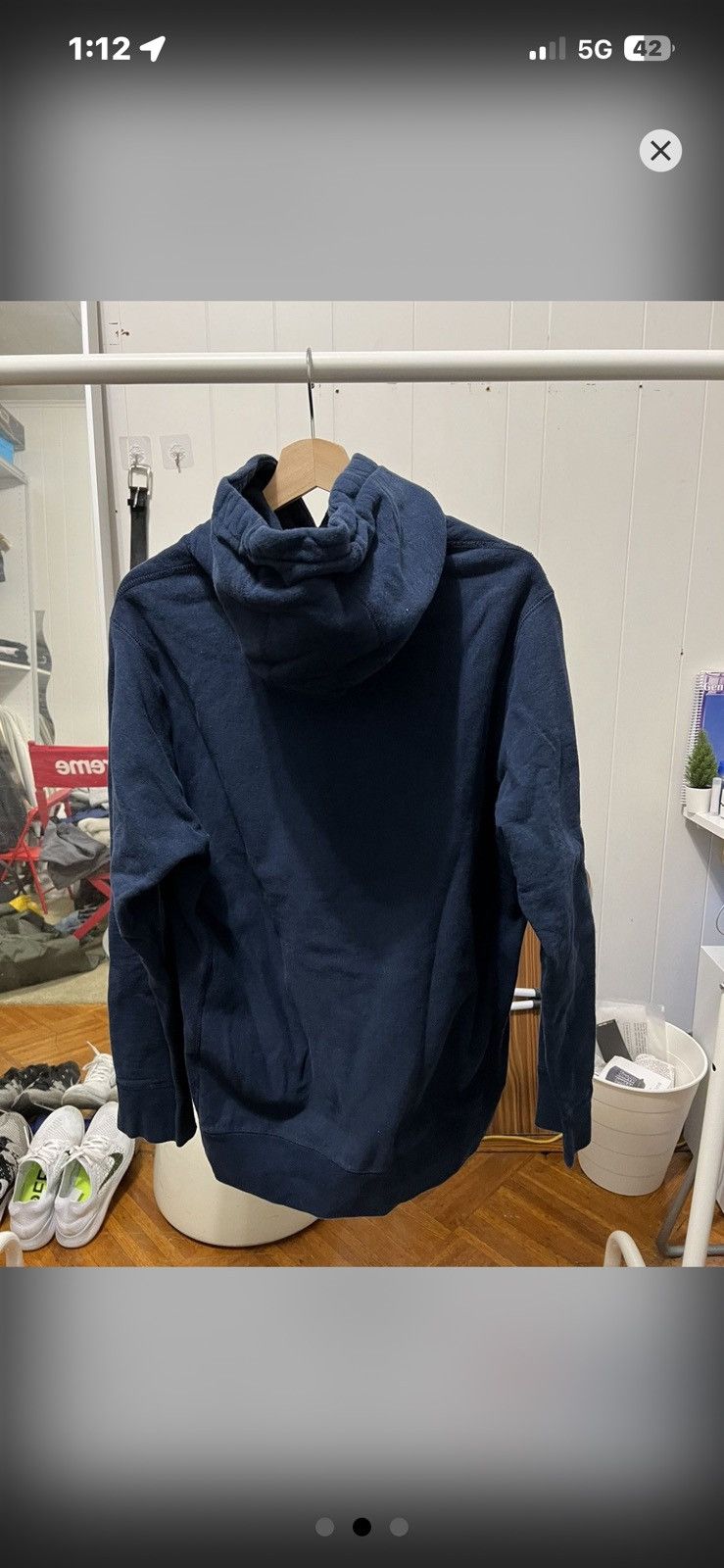 Noah Noah Navy Core Logo Hoodie Size US M / EU 48-50 / 2 - 3 Thumbnail